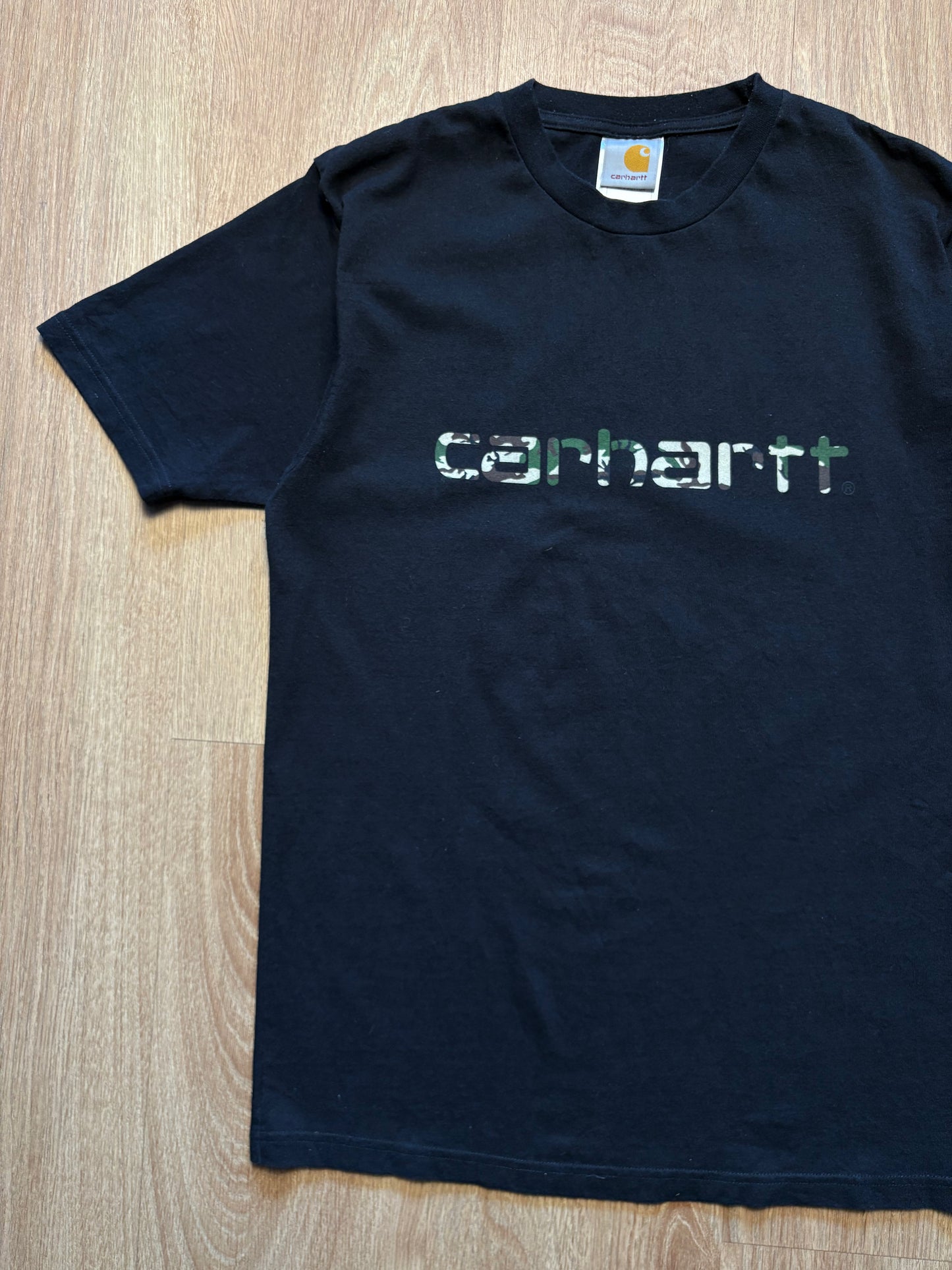 Carhartt Workwear Camo Spellout Black T-shirt (S)