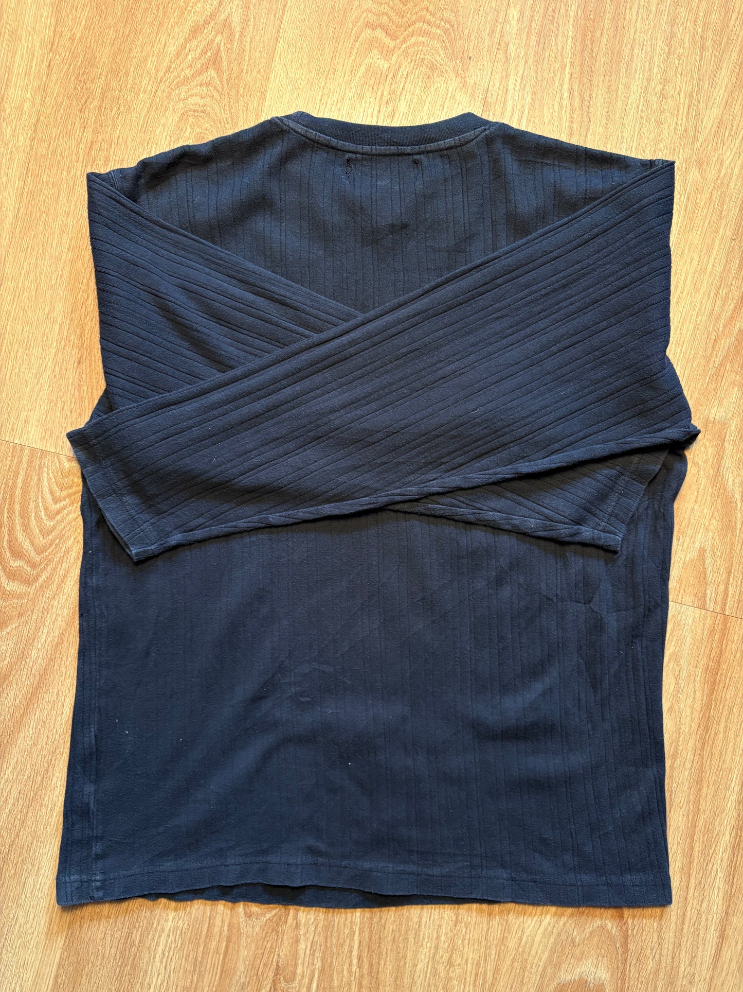 Vintage Marlboro Black Henley Longsleeve Top (L)