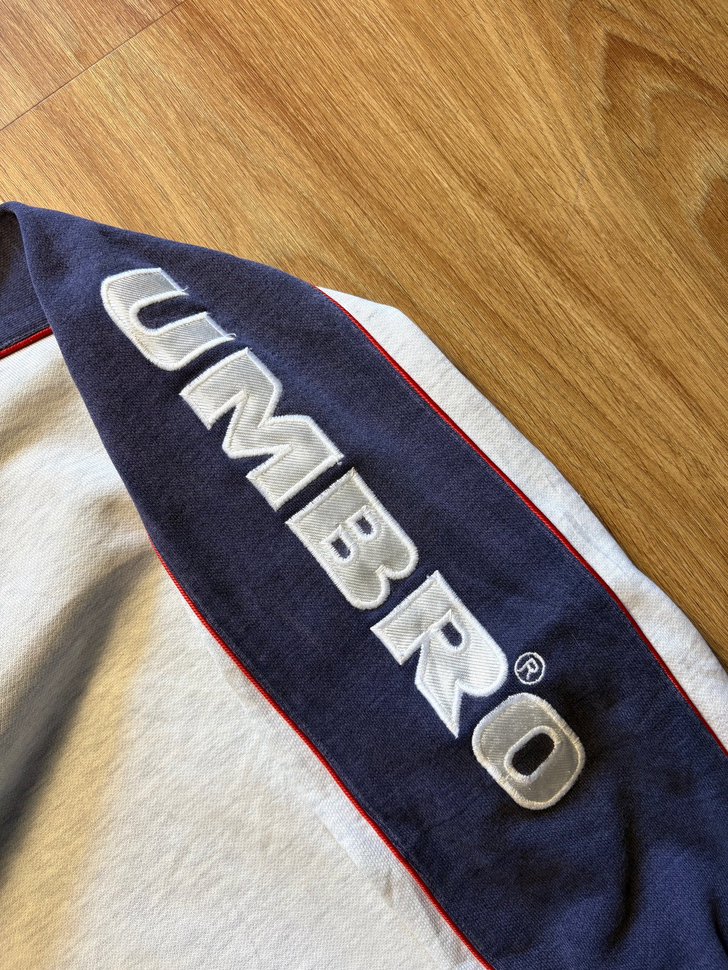 Vintage Umbro Embroidered Spellout Heather Grey (M)