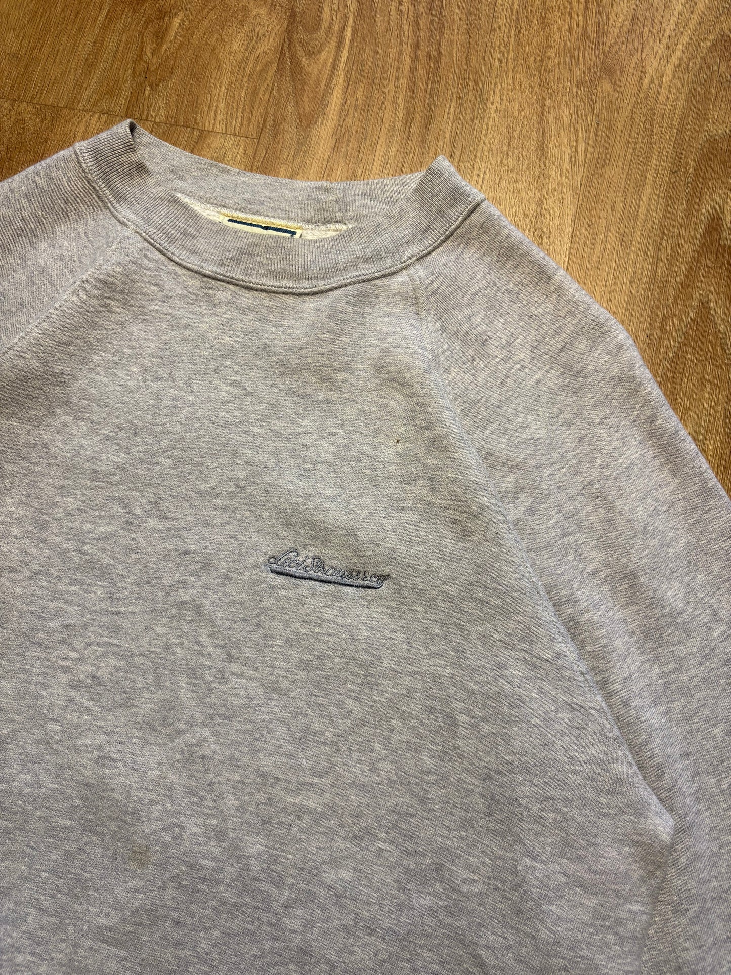 Vintage Levi's Strauss Heather Grey Heavyweight Sweatshirt (L)