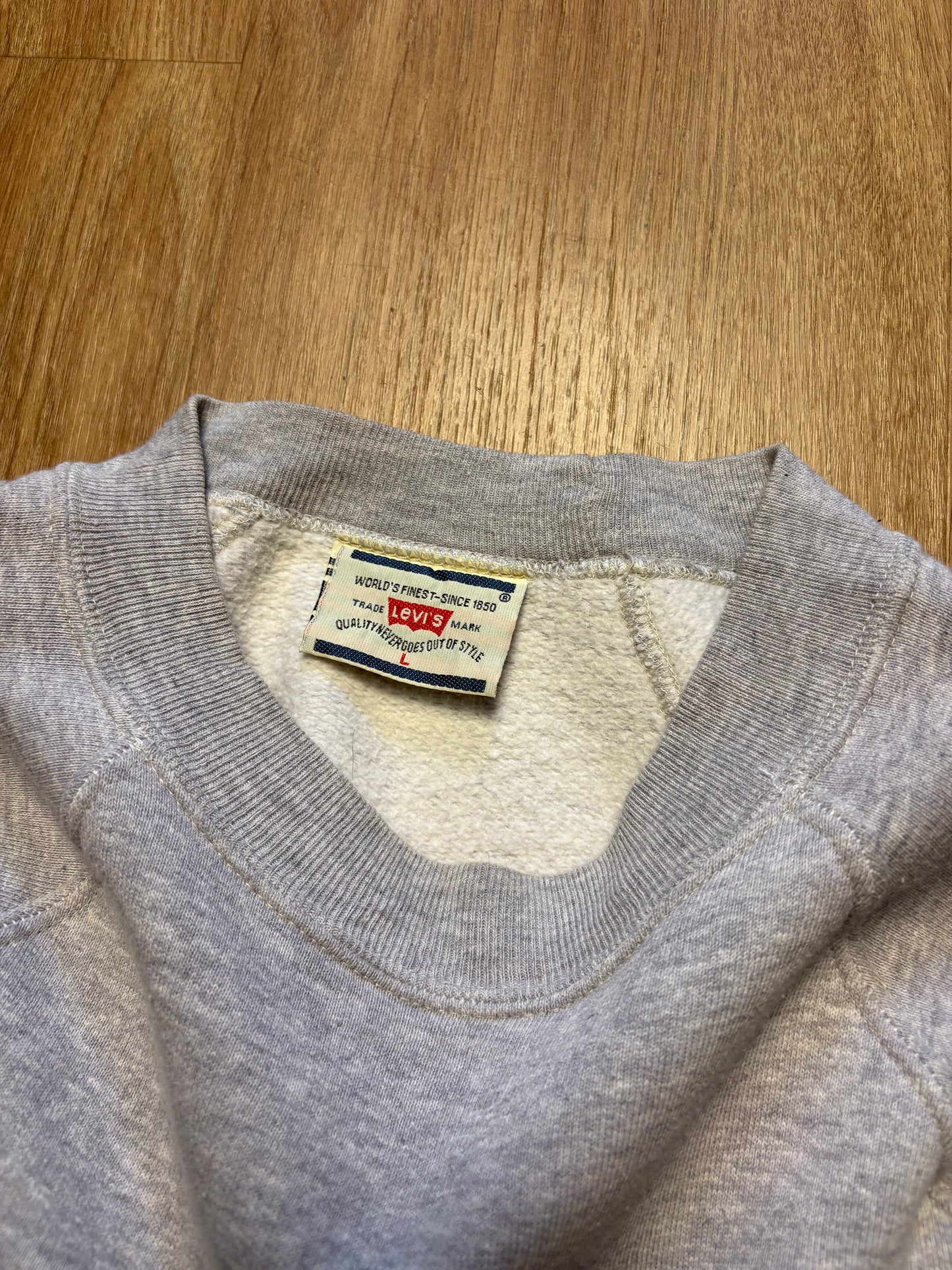 Vintage Levi's Strauss Heather Grey Heavyweight Sweatshirt (L)