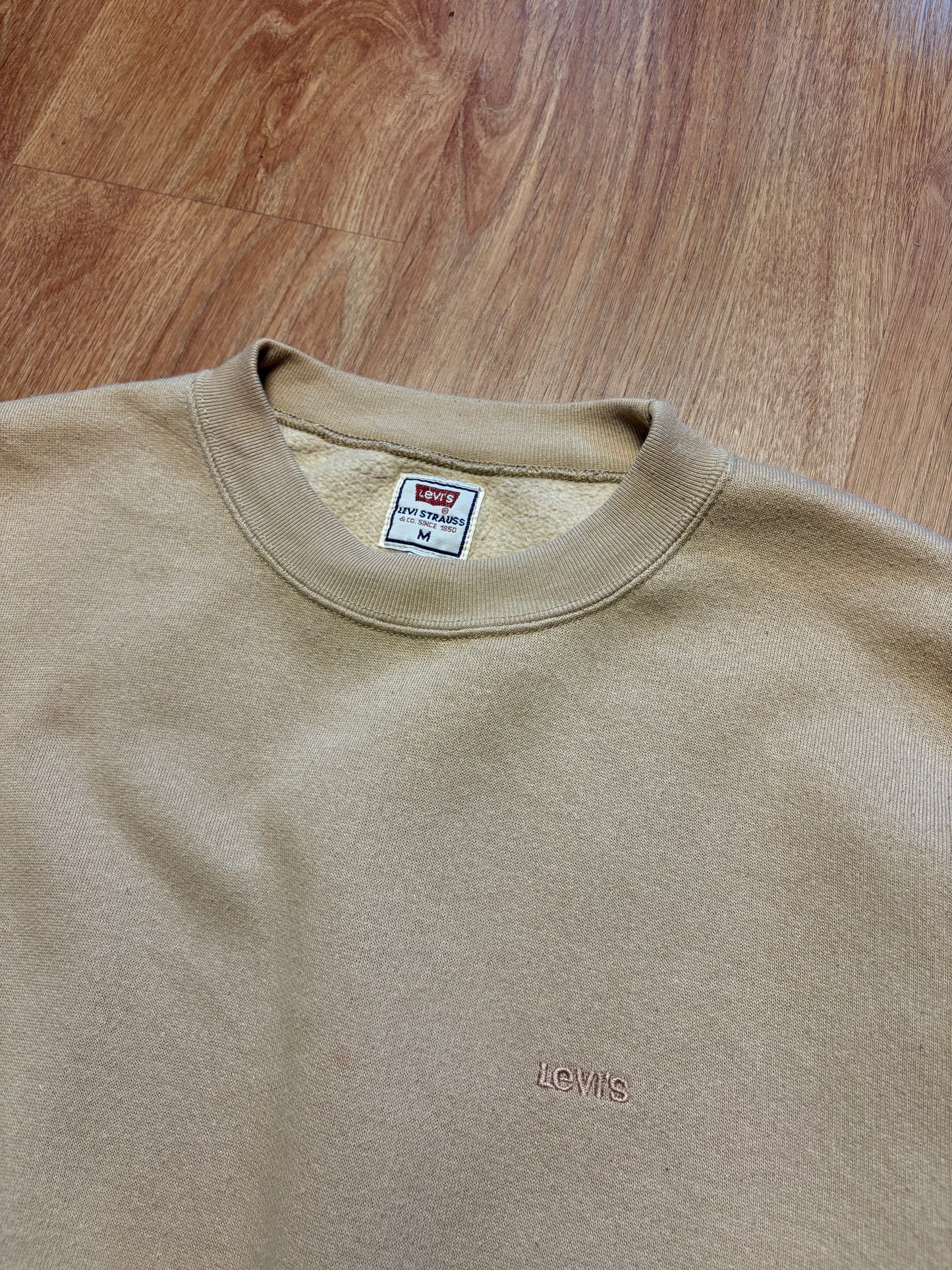 Vintage Levi's Strauss Cream Heavyweight Sweatshirt (M)