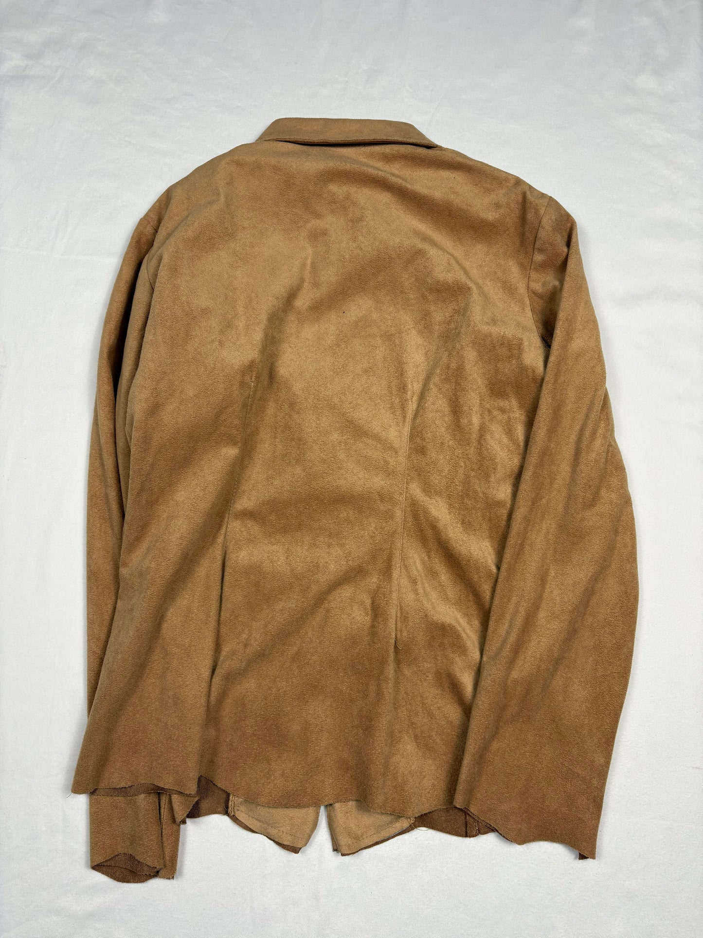 Vintage Italian Made Beige Crushed Velvet Shirt (women's S)