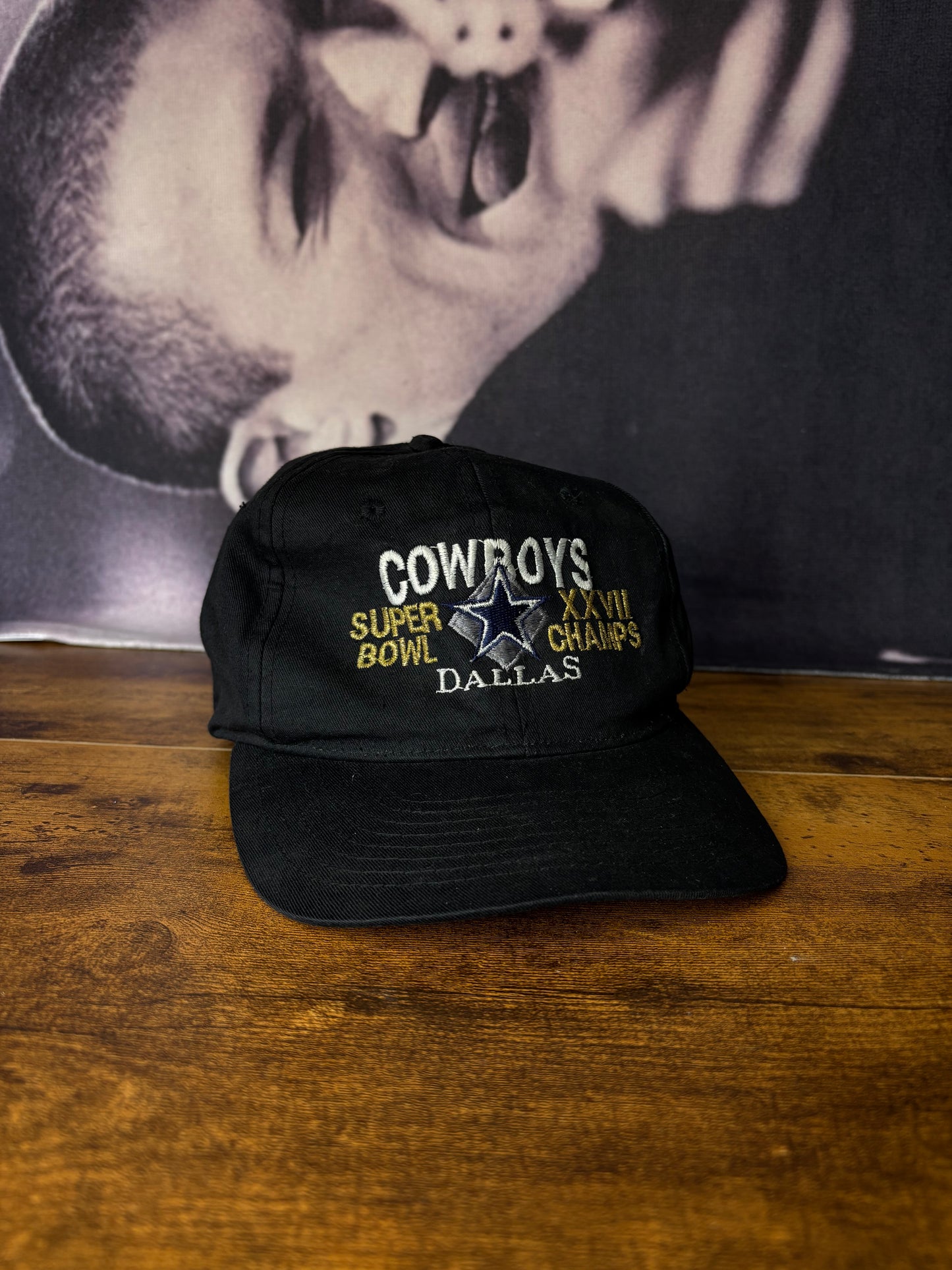 Vintage Dallas Cowboys Super Bowl Black Trucker Hat