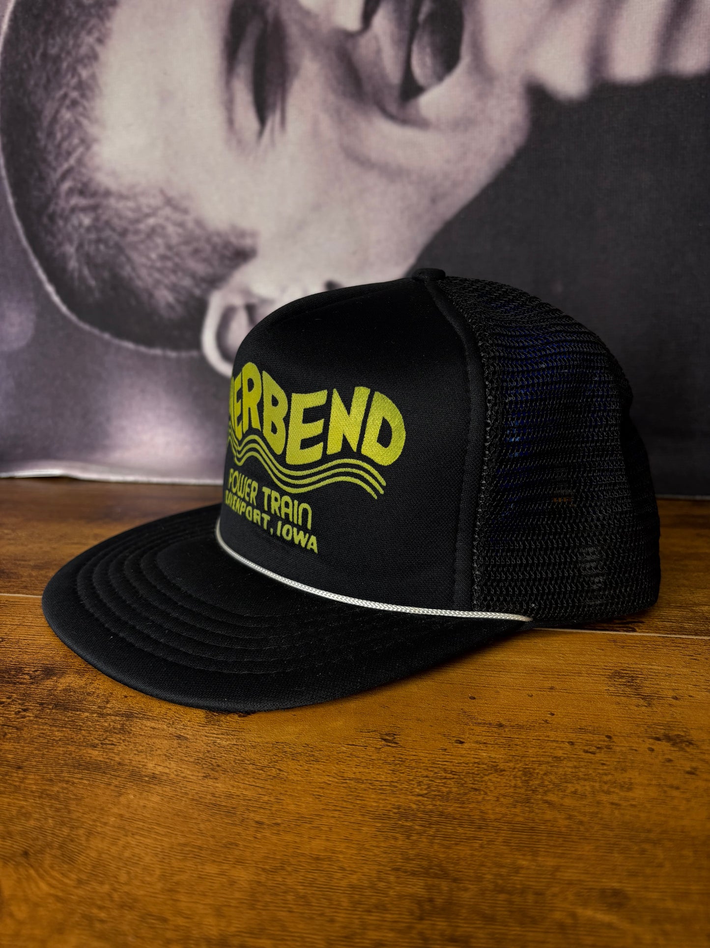Vintage 90s Green + Black Trucker Hat