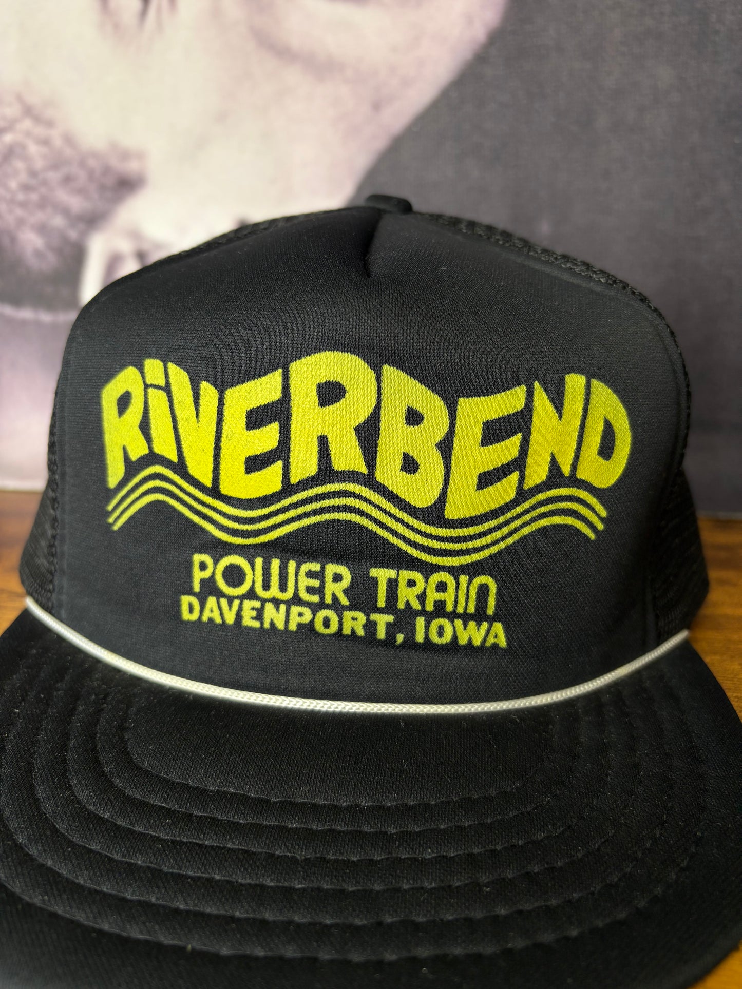 Vintage 90s Green + Black Trucker Hat