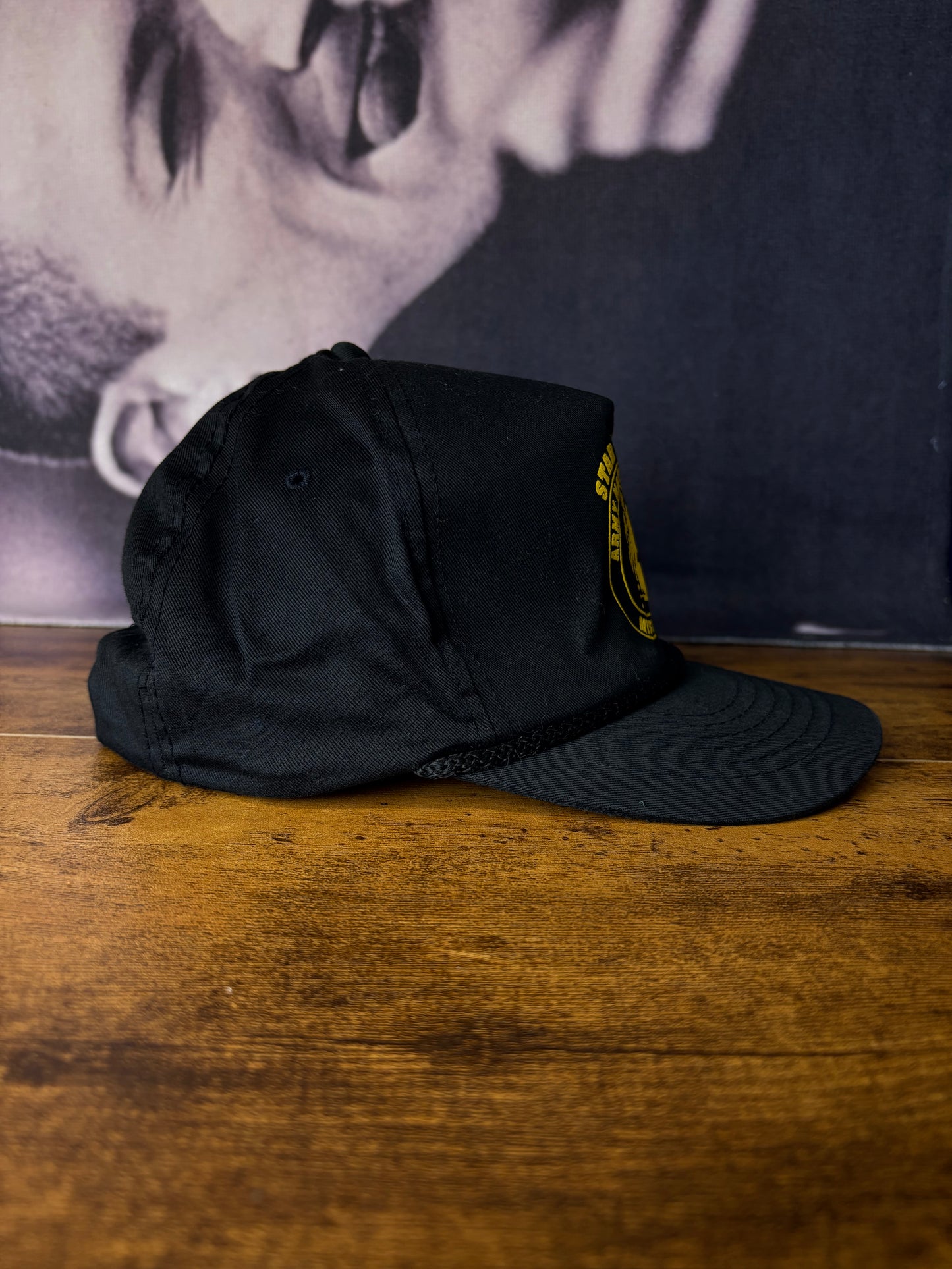 Vintage US Army Black + Yellow Trucker Hat