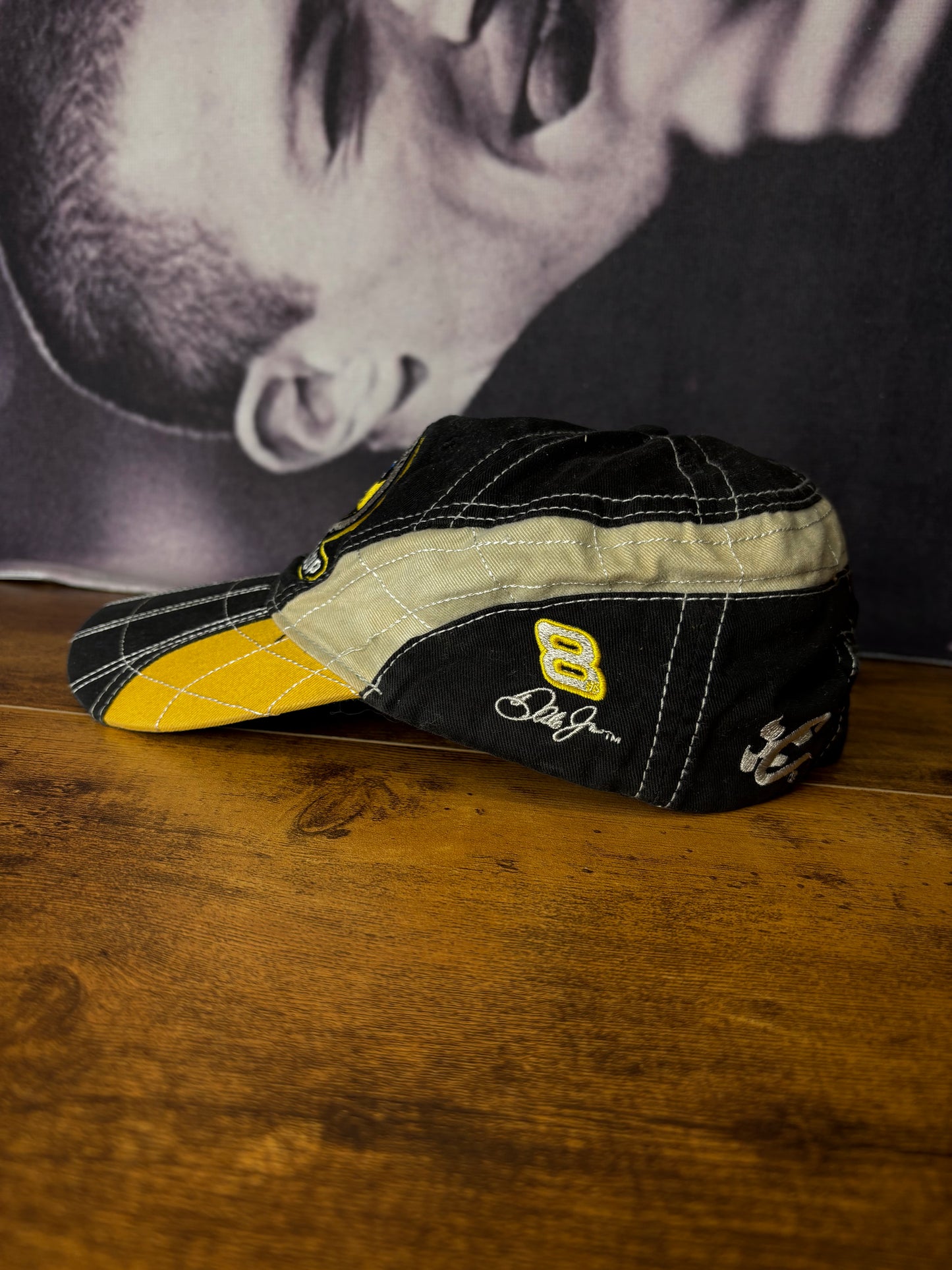 Vintage Nascar Grid Stitch Racing Hat
