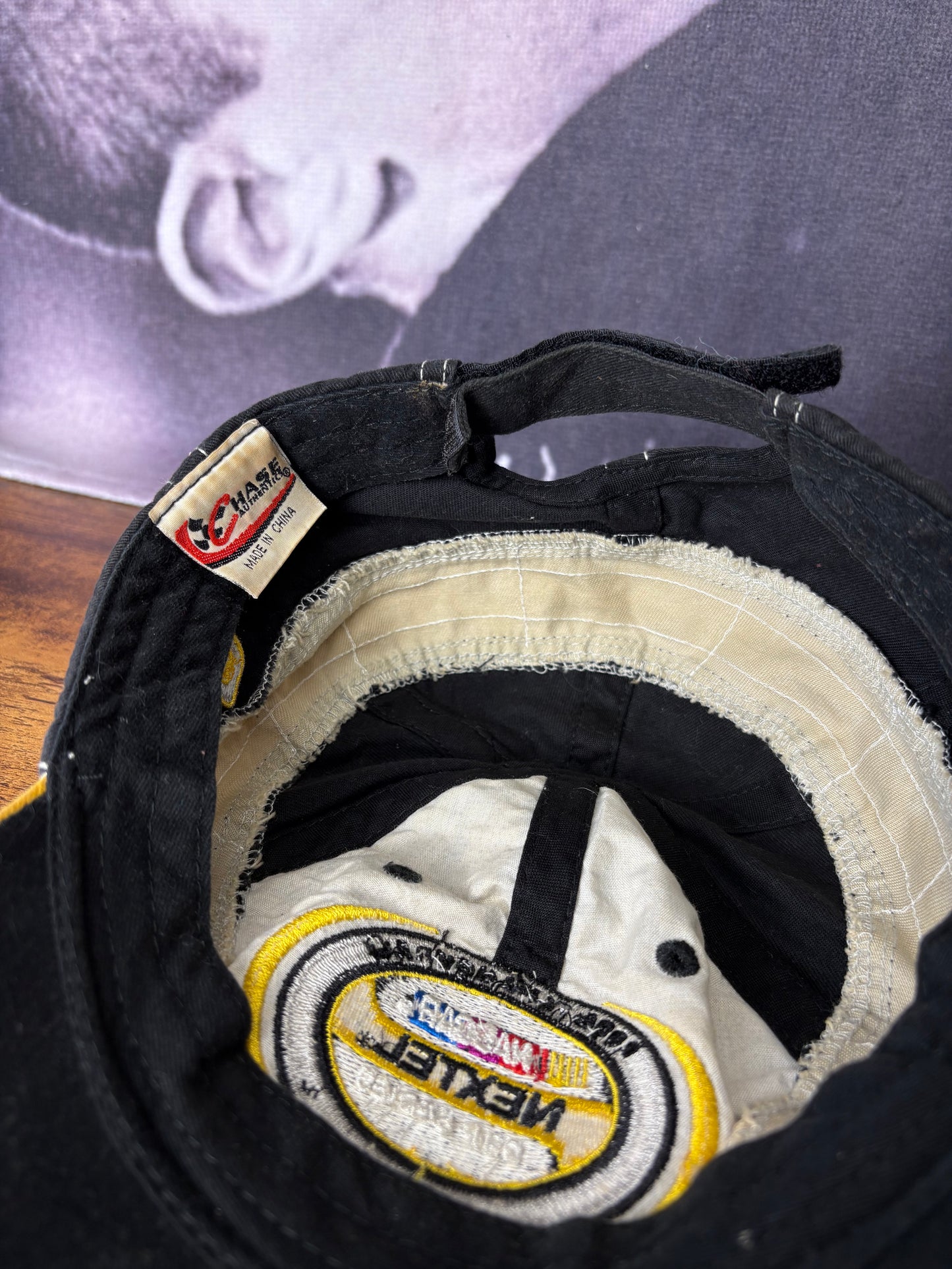 Vintage Nascar Grid Stitch Racing Hat