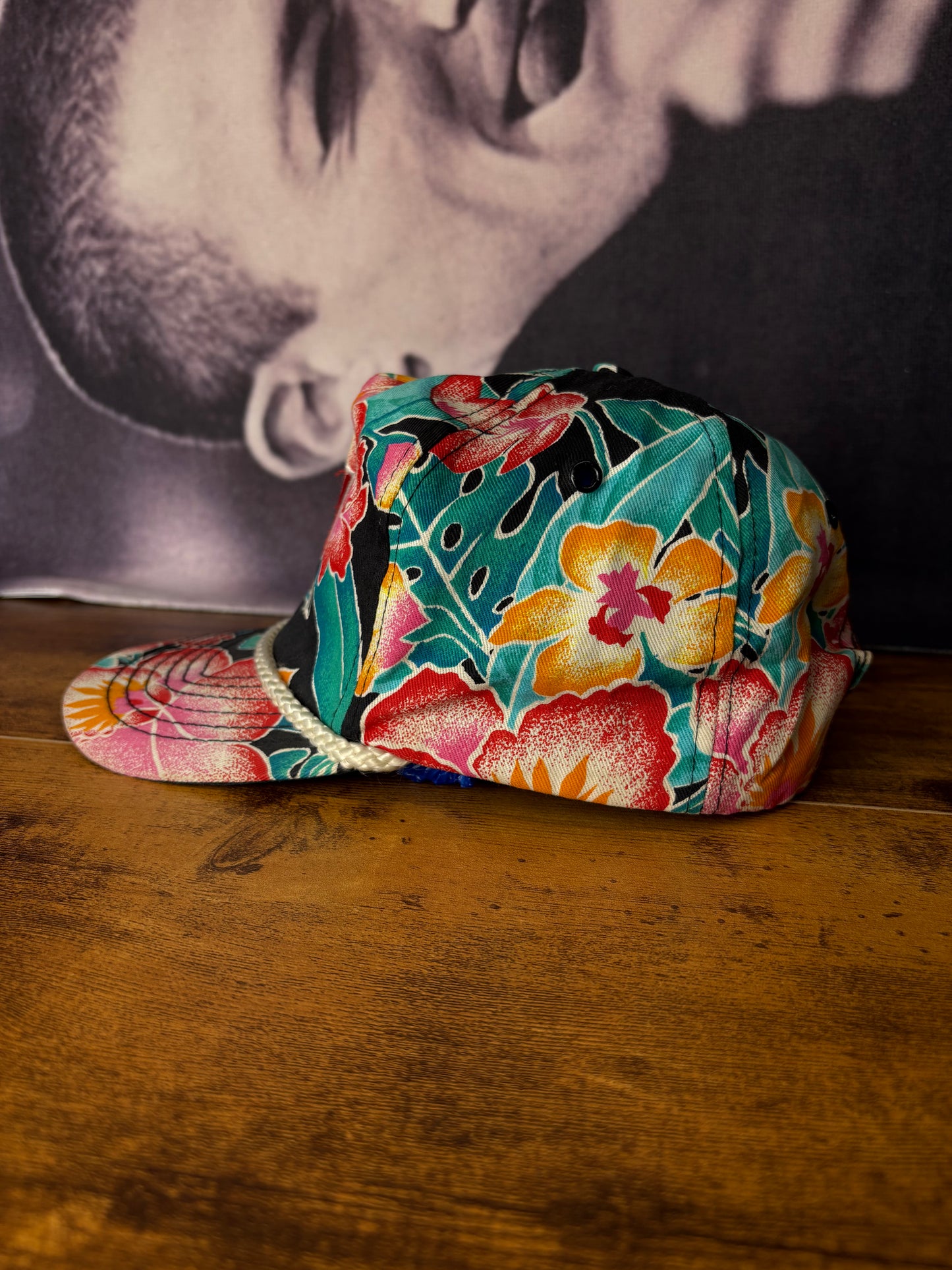 Vintage United Airlines Floral Trucker Hat