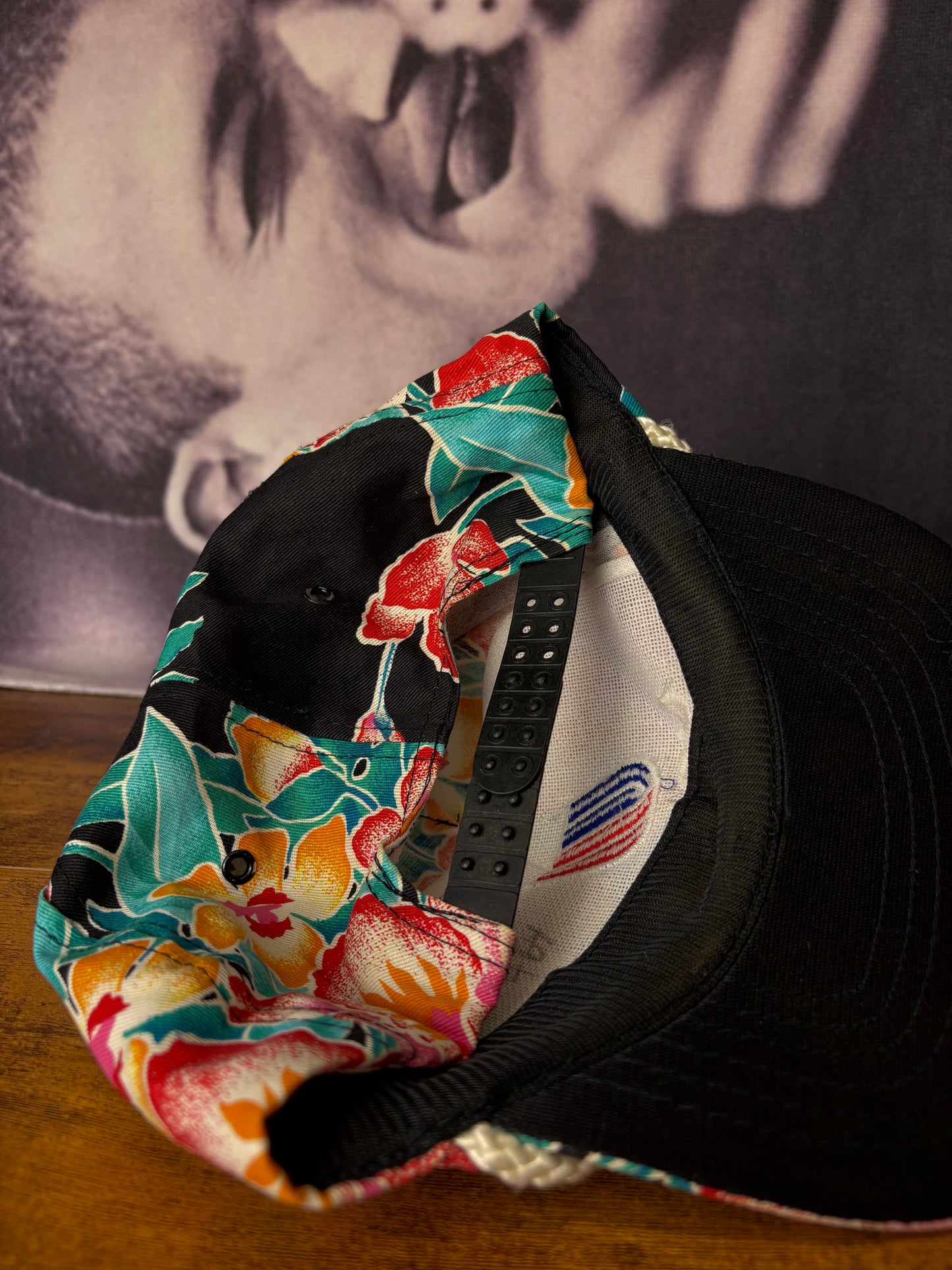 Vintage United Airlines Floral Trucker Hat