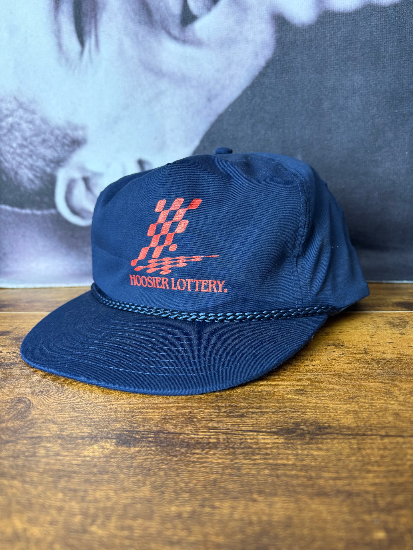Vintage Lottery Navy Blue Trucker Hat