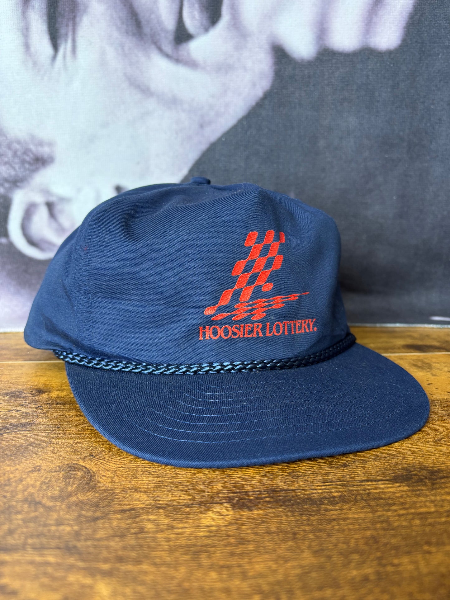 Vintage Lottery Navy Blue Trucker Hat