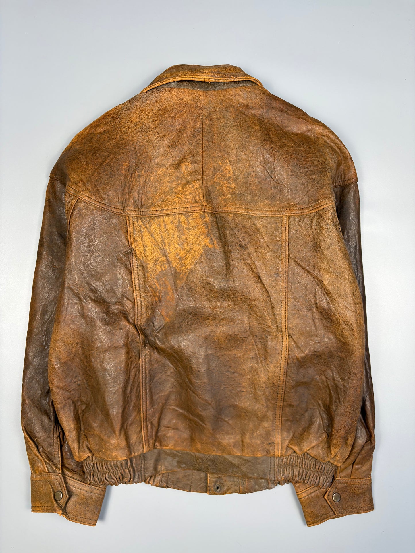 Vintage 1970s Aviation Leather A-2 Flight Jacket (L)