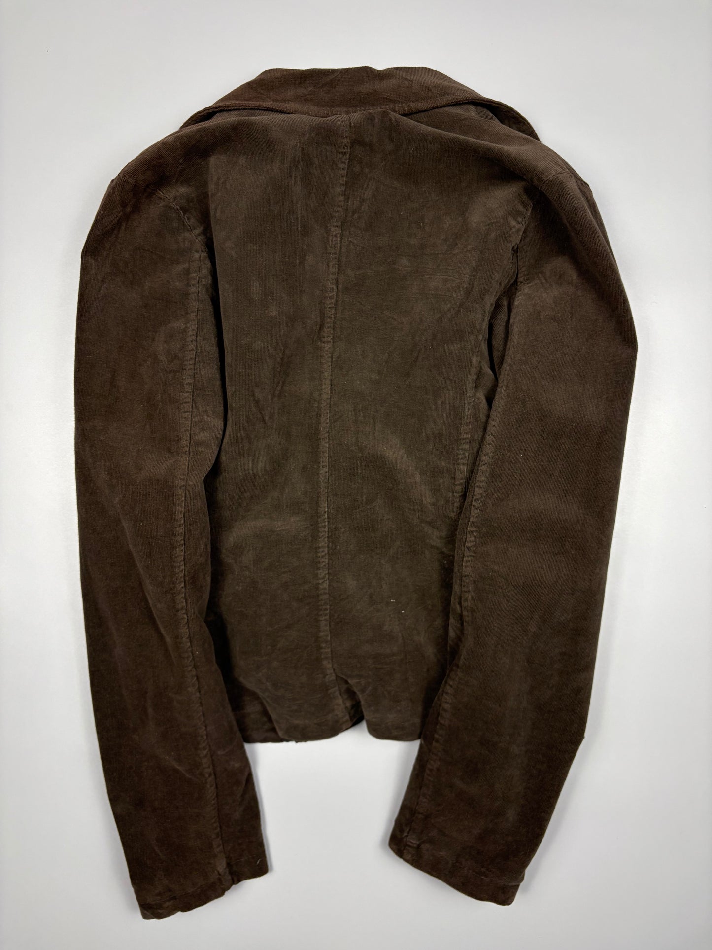 2000s Italian Made Brown Corduroy Blazer Jacket (women's S)