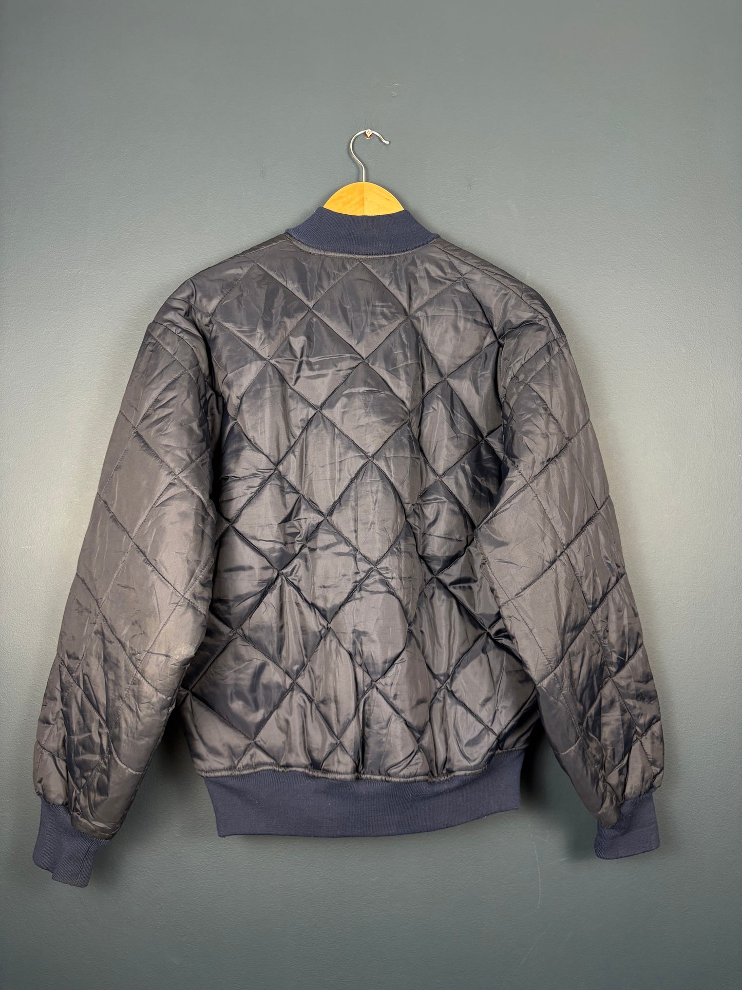 Vintage 80s Diamond Stitch Korean Made Surplus Jacket (L)