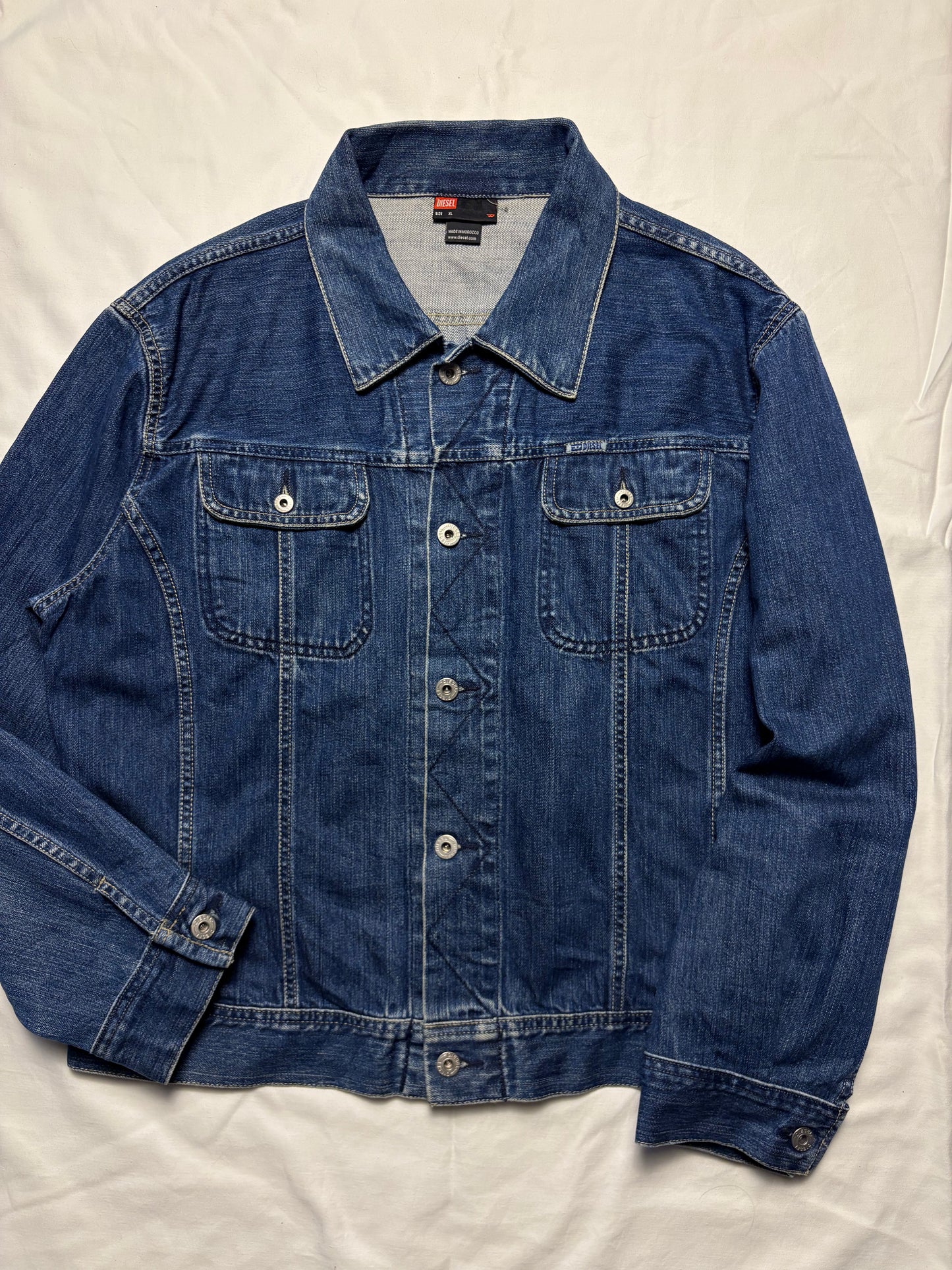 Vintage Diesel Dark Denim Jacket (XL)