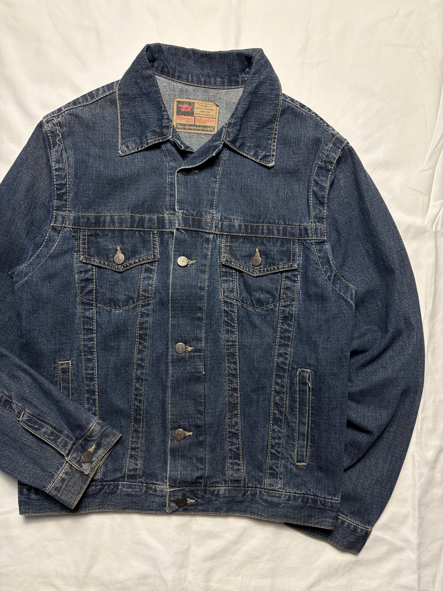 Vintage Diesel Dark Denim Jacket (M)