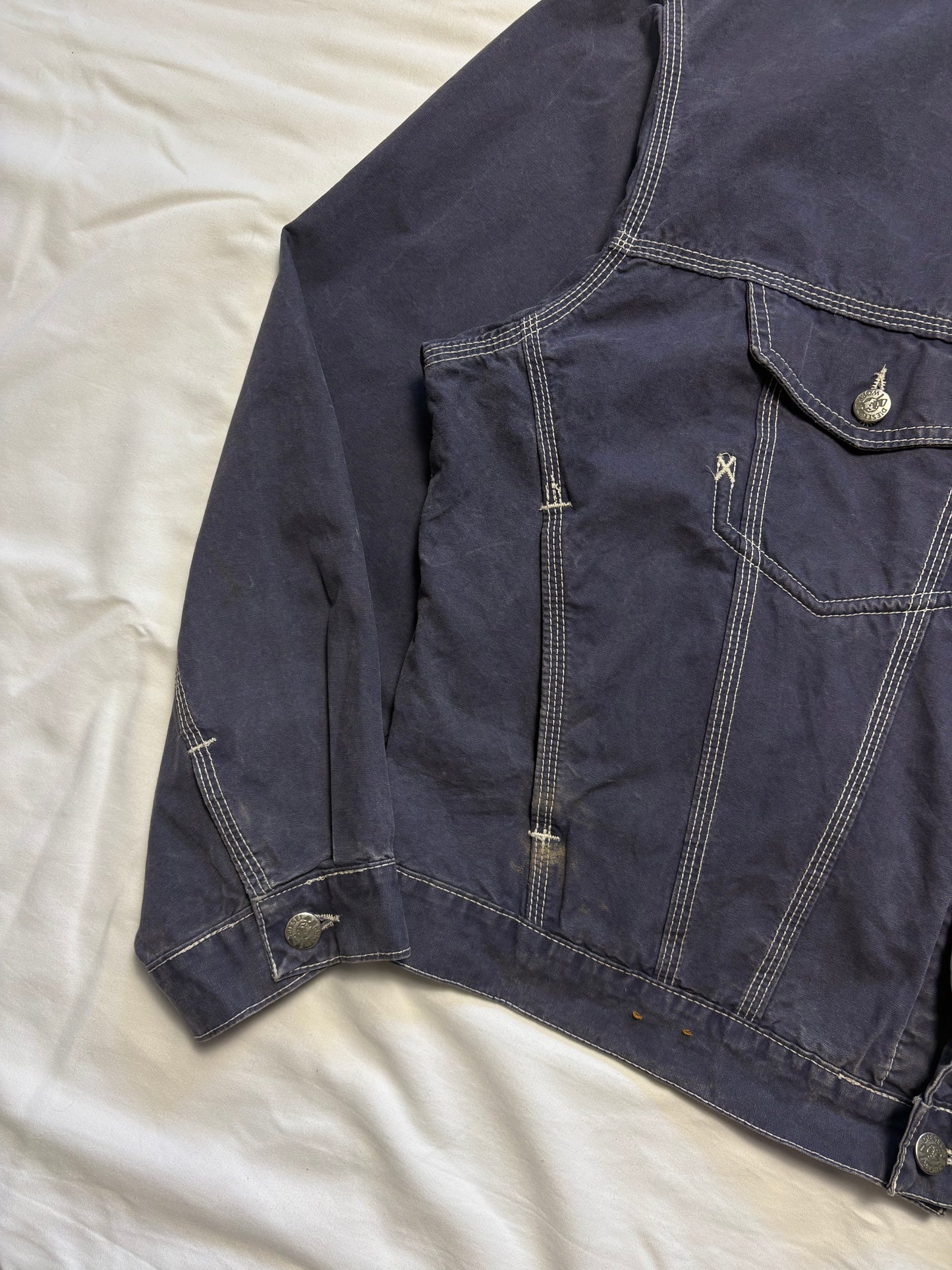 Vintage Diesel Industry Contrast Stitch Canvas Jacket (L)