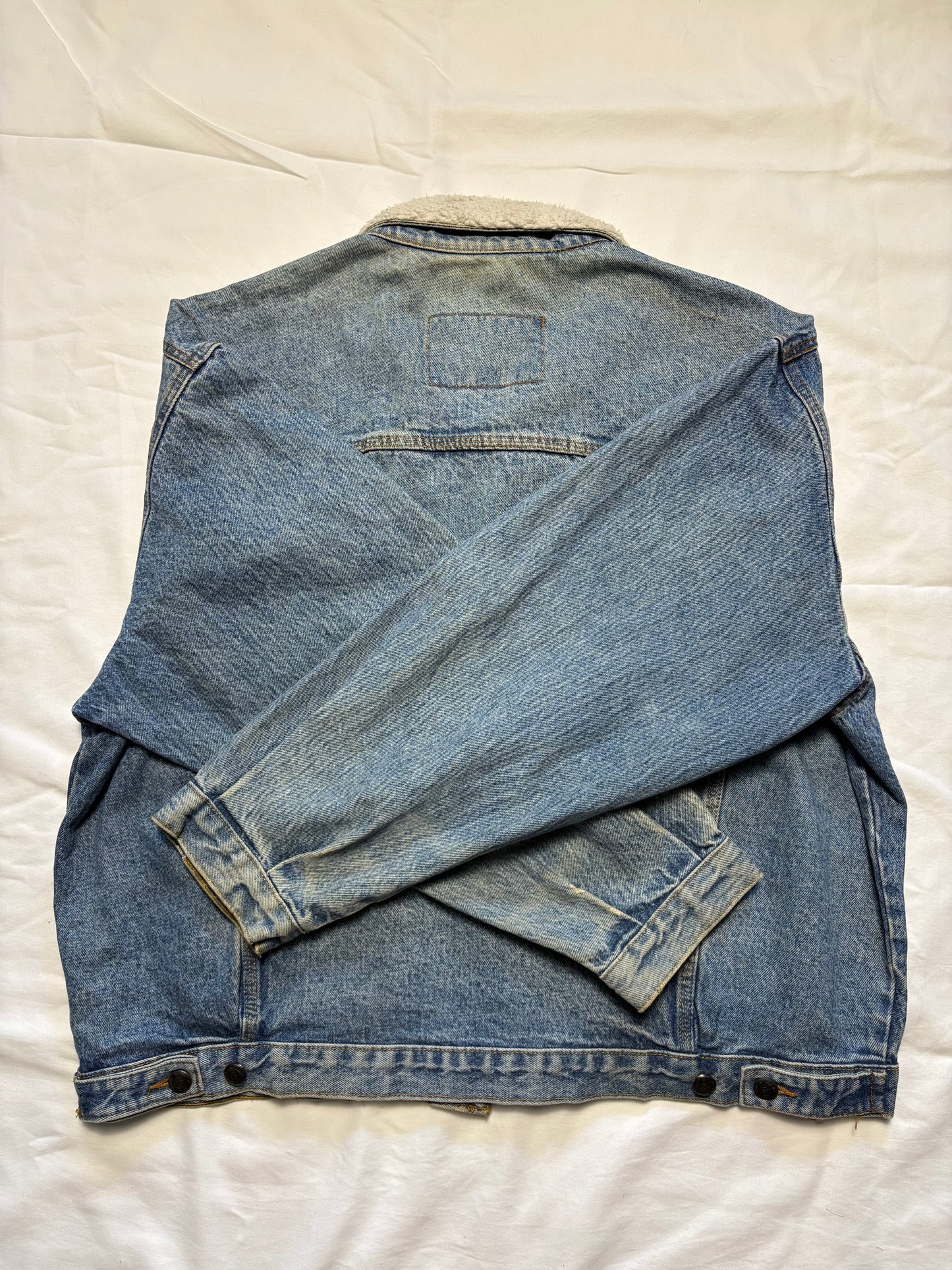 Vintage Diesel Sherpa Collar Denim Jacket (L)