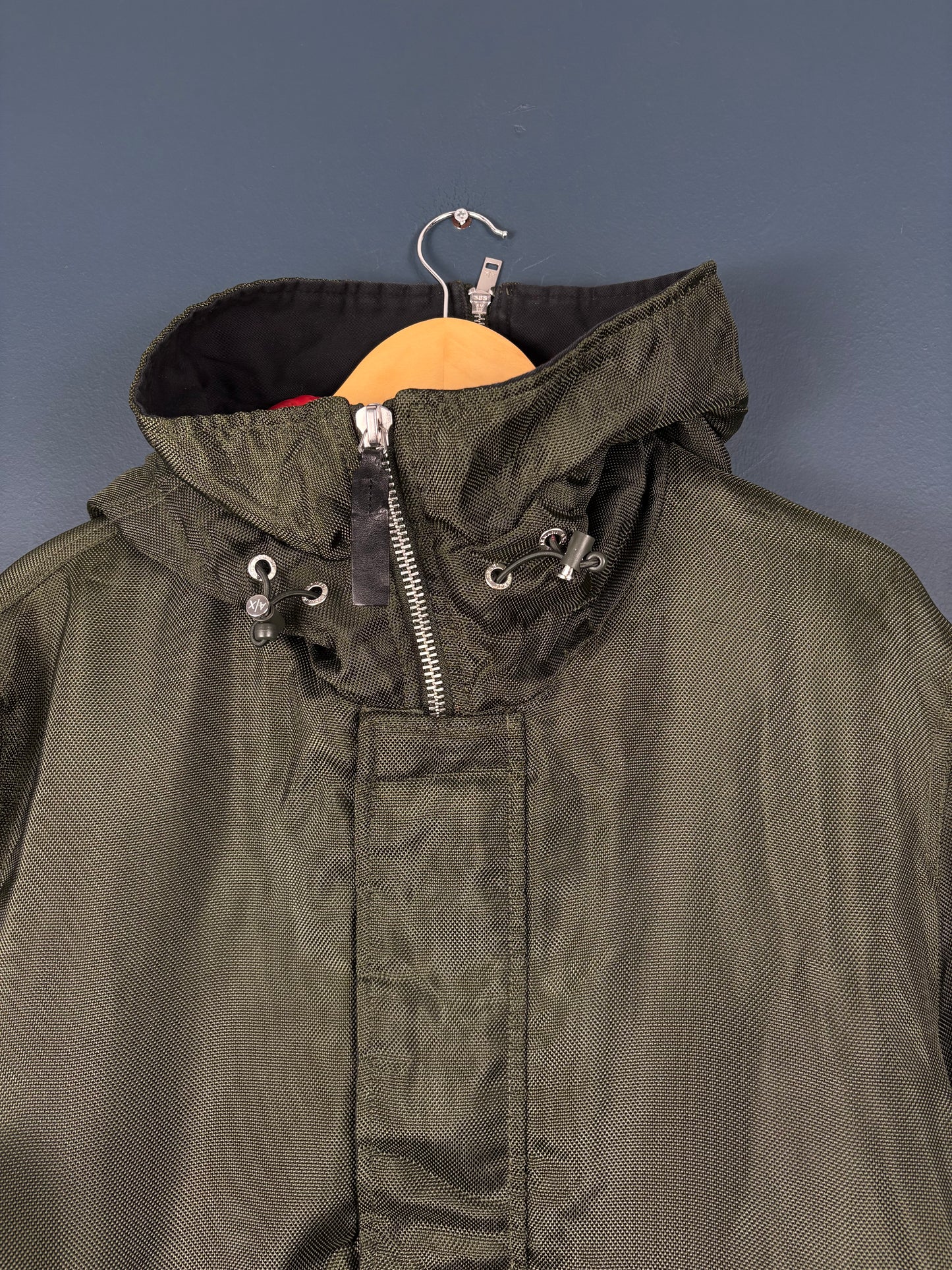 Vintage Armani Exchange Split Hood MA-1 Bomber Jacket (L)