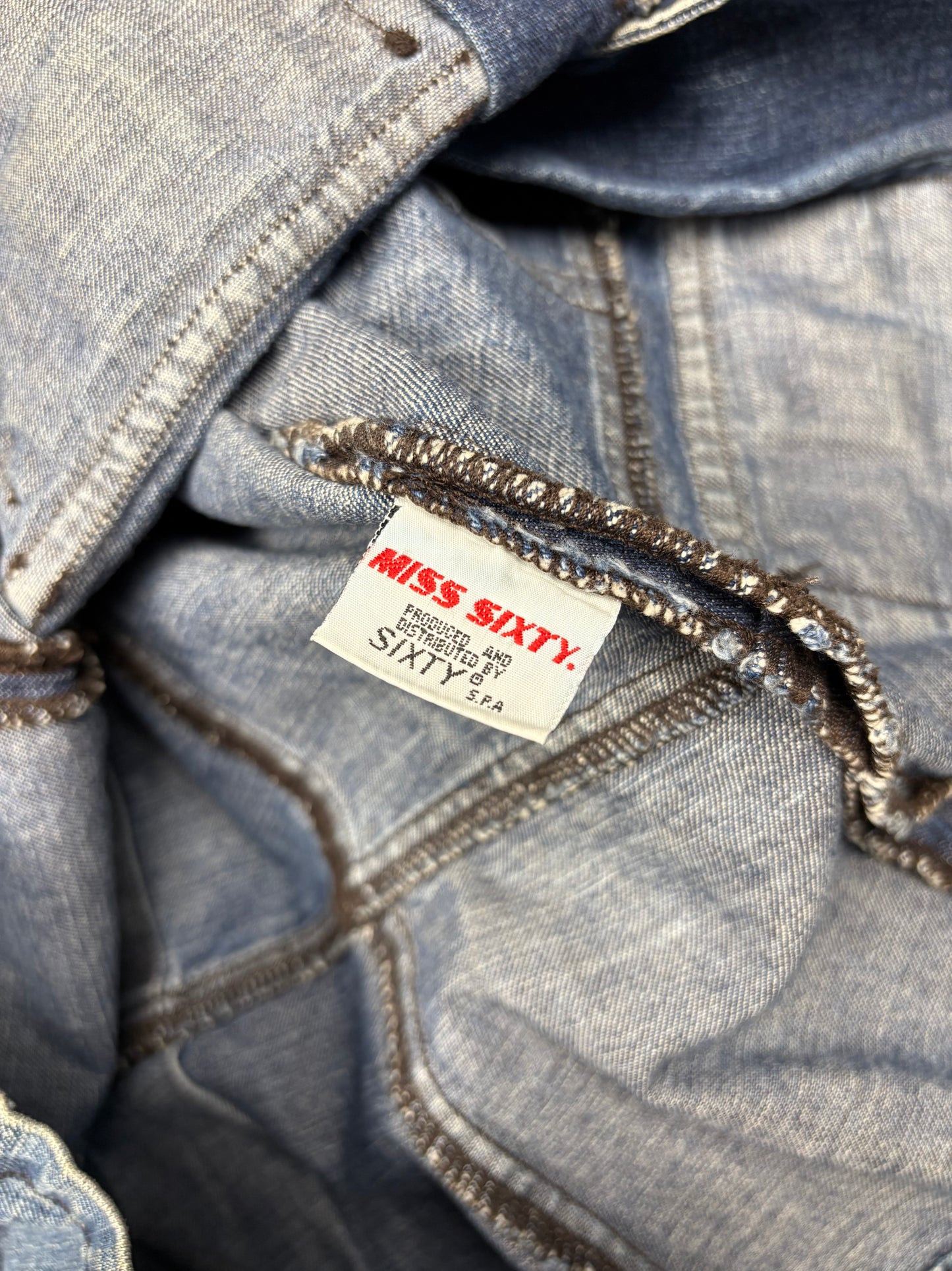 Miss Sixty 2000s Dark Denim Military Jacket (women's M)