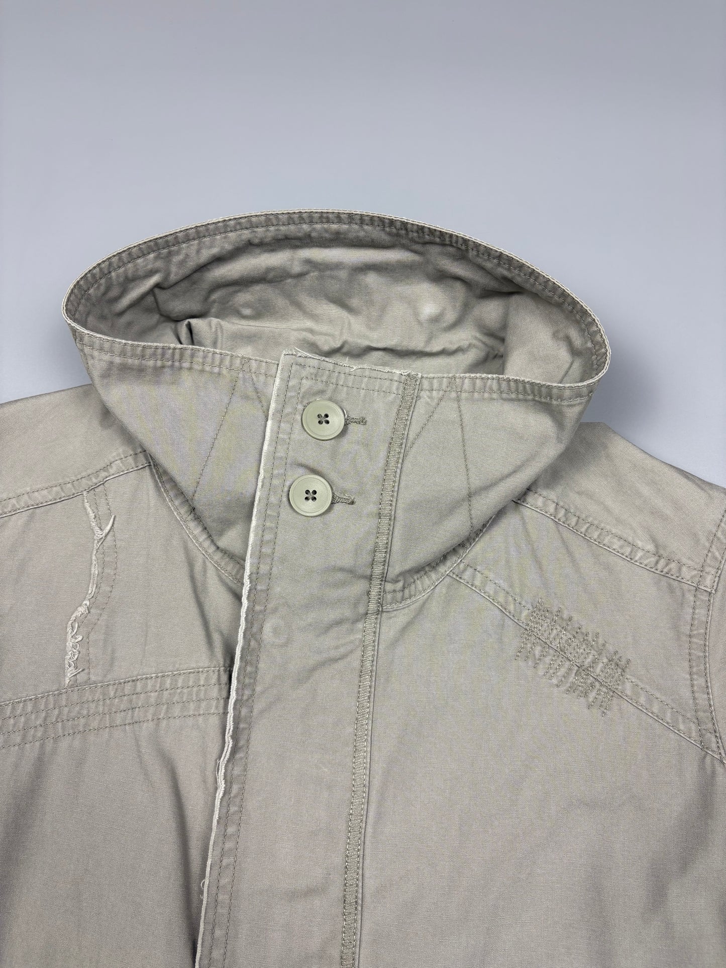 Diesel Industry 2000s Slate Grey Cotton Utility (women's L)