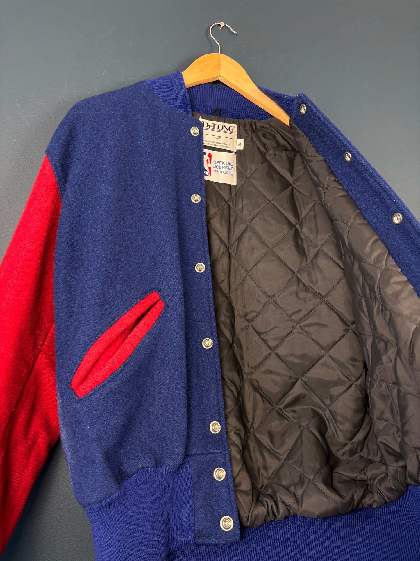 Vintage 90s Philadelphia 76ers NBA Wool Varisty Jacket (M)