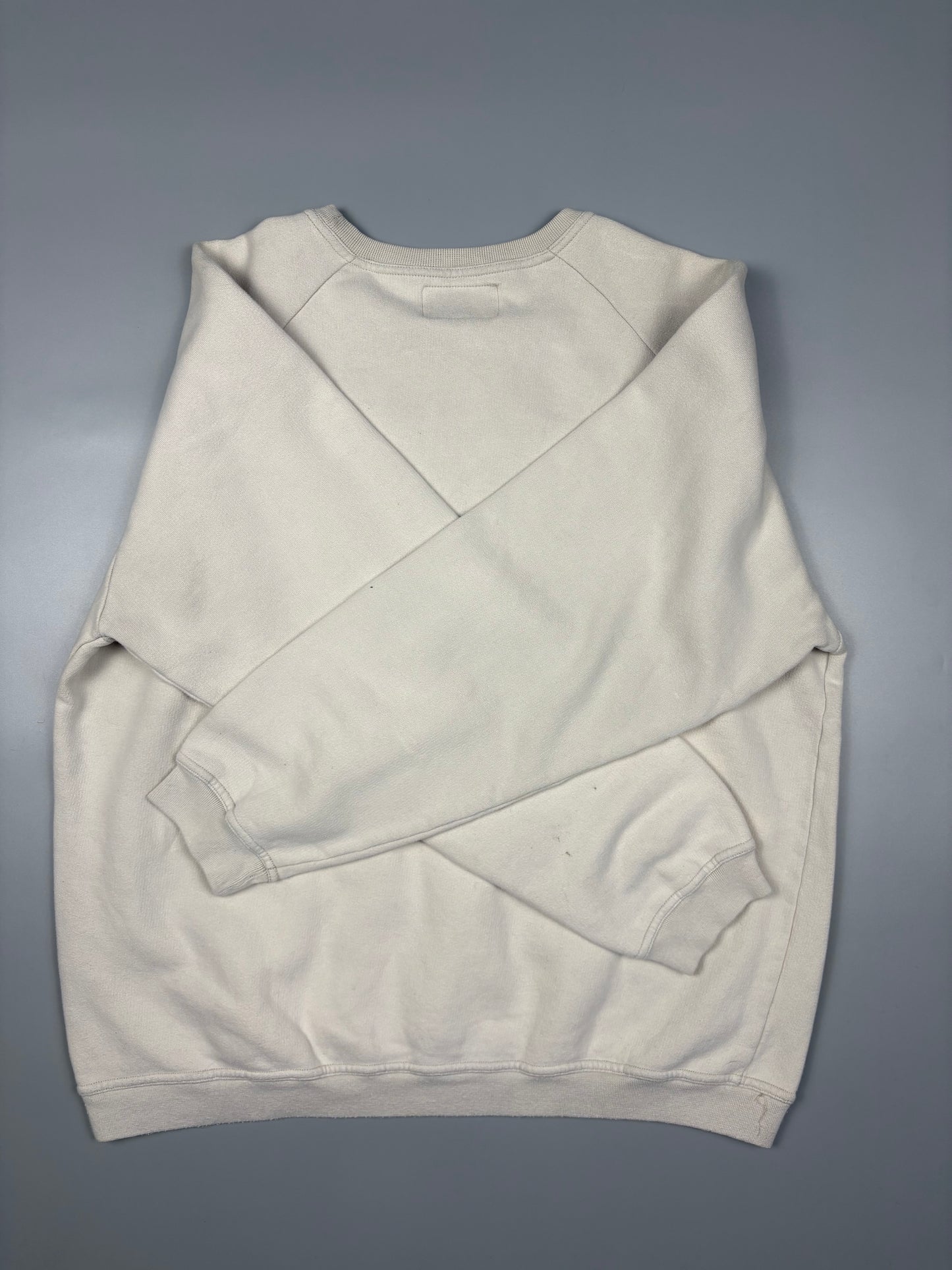 Armani Jeans 2000s Cream Henley Jumper (M)