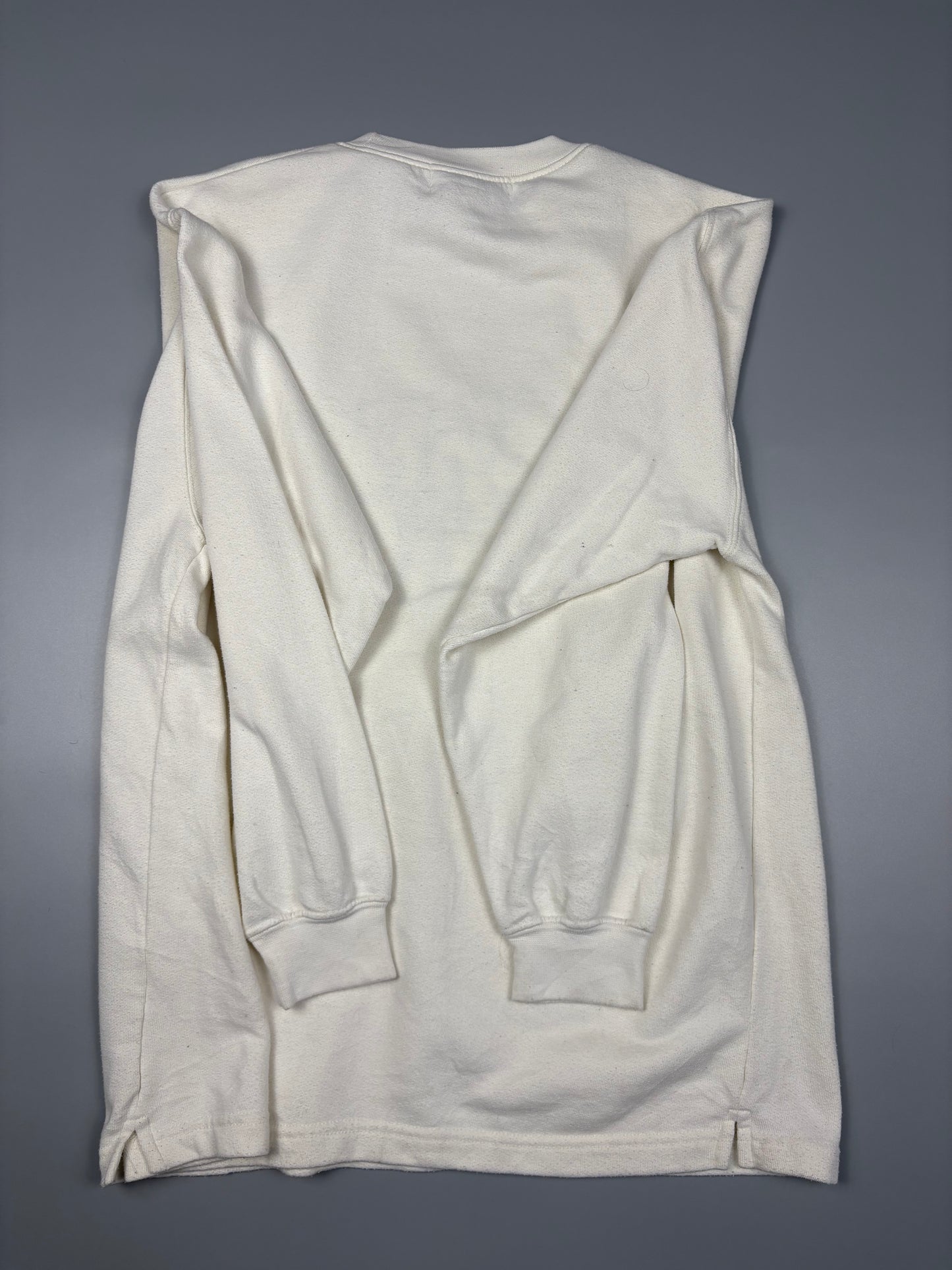 Vintage NAF NAF Embroidered White Jumper (M)