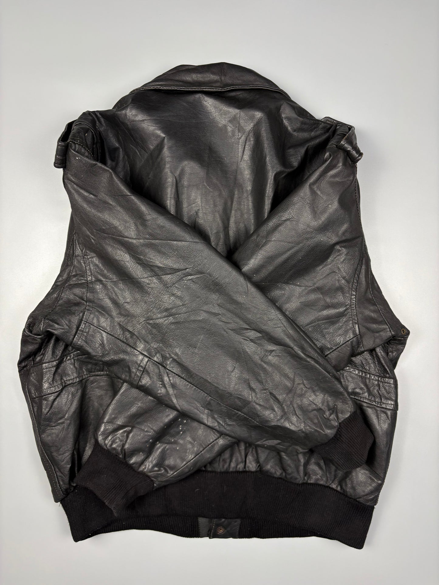 Vintage 1980s Aviation Leather A-2 Flight Jacket (L)