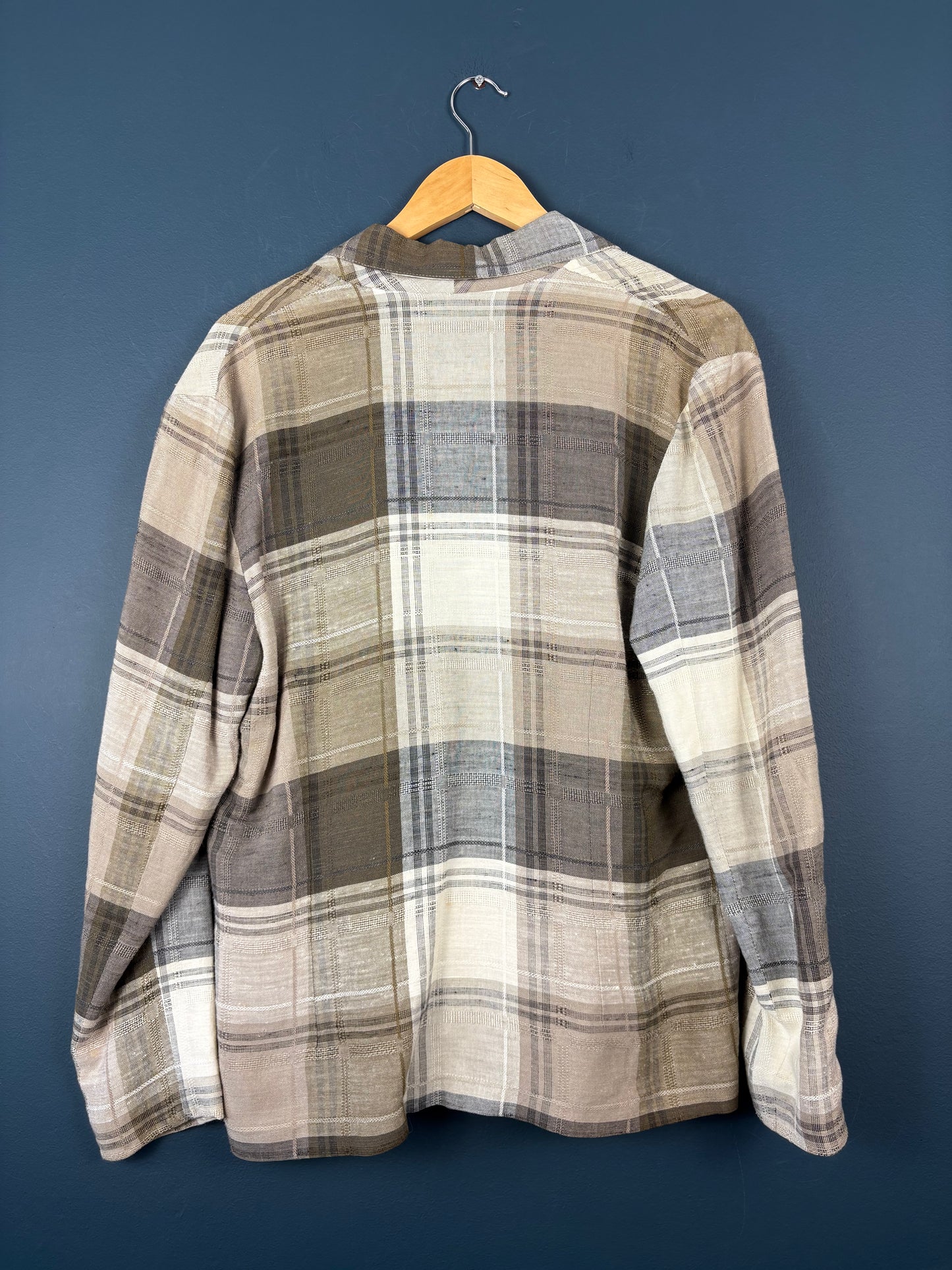Vintage 90s Italian Casual Flannel Blazer (wmns M)
