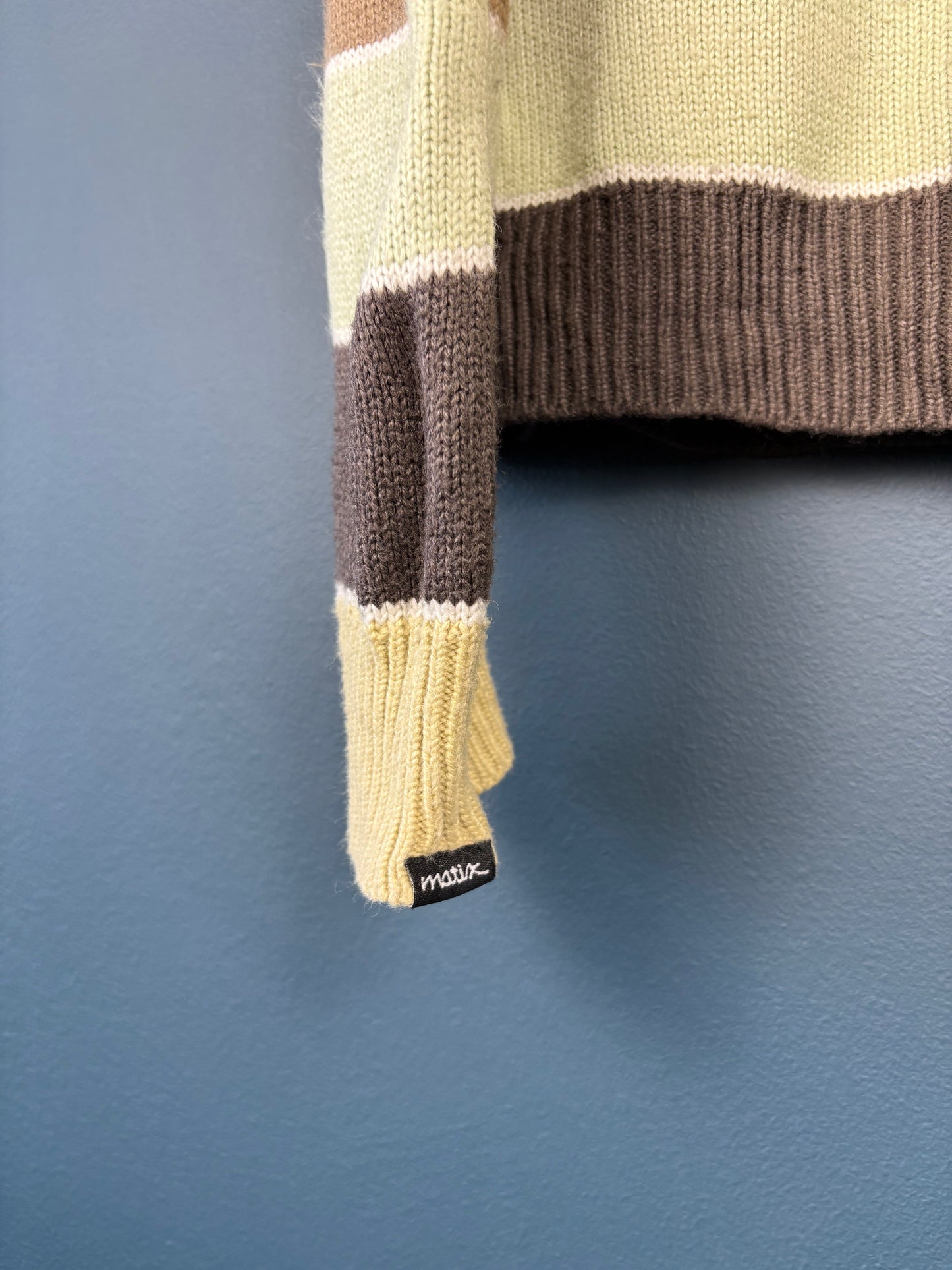 Vintage Marc Johnson Pastel Stripe Knit Jumper (L)