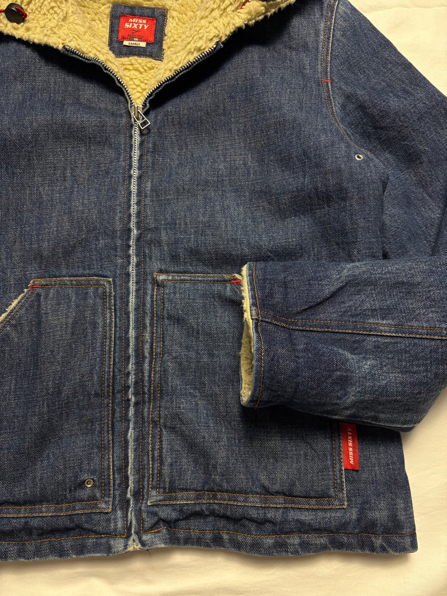 Miss Sixty 2000s Dark Denim Workwear Jacket (women's M)