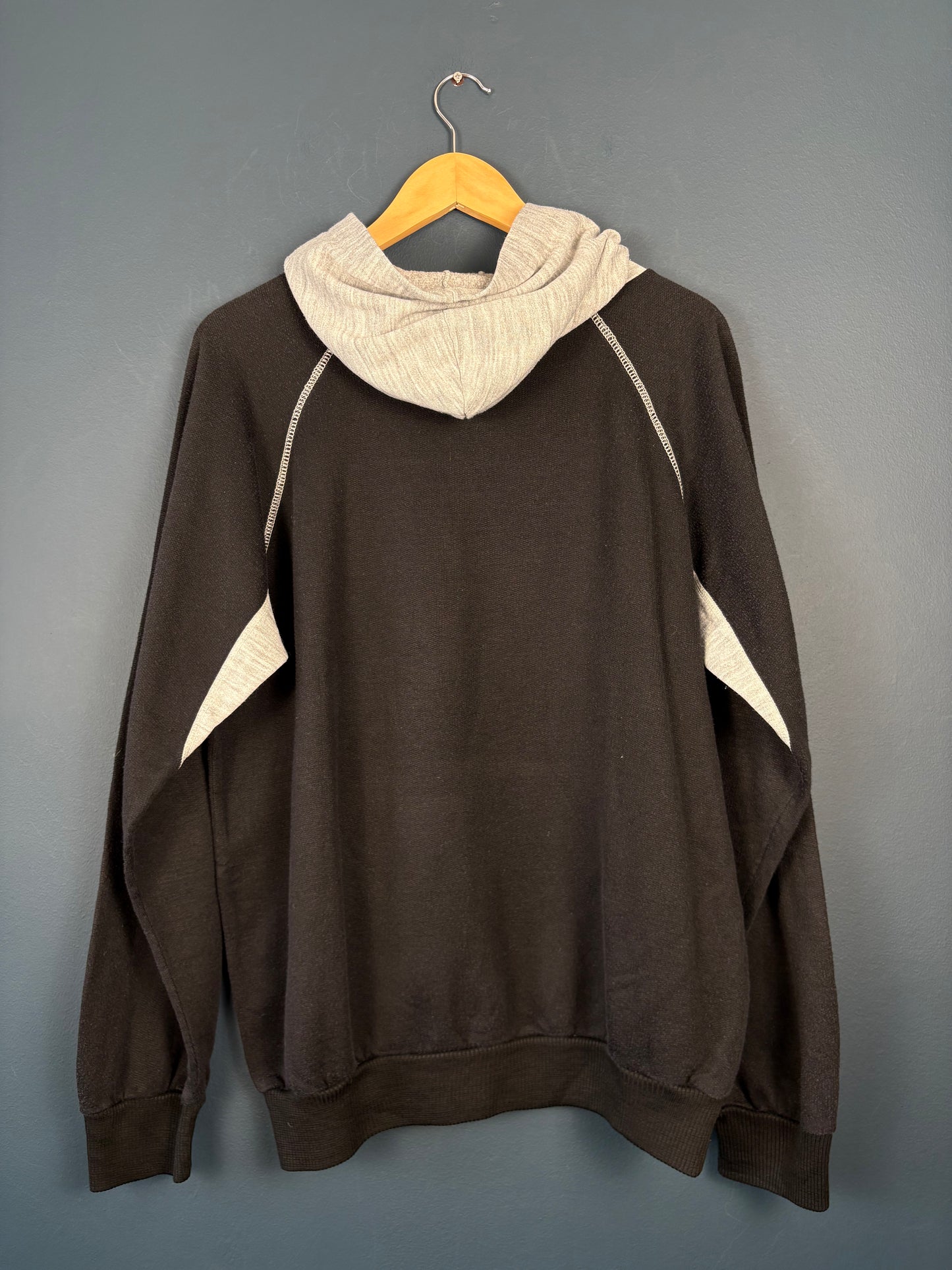 Vintage 80s Le Coq Sportif Henley Hoodie (L)