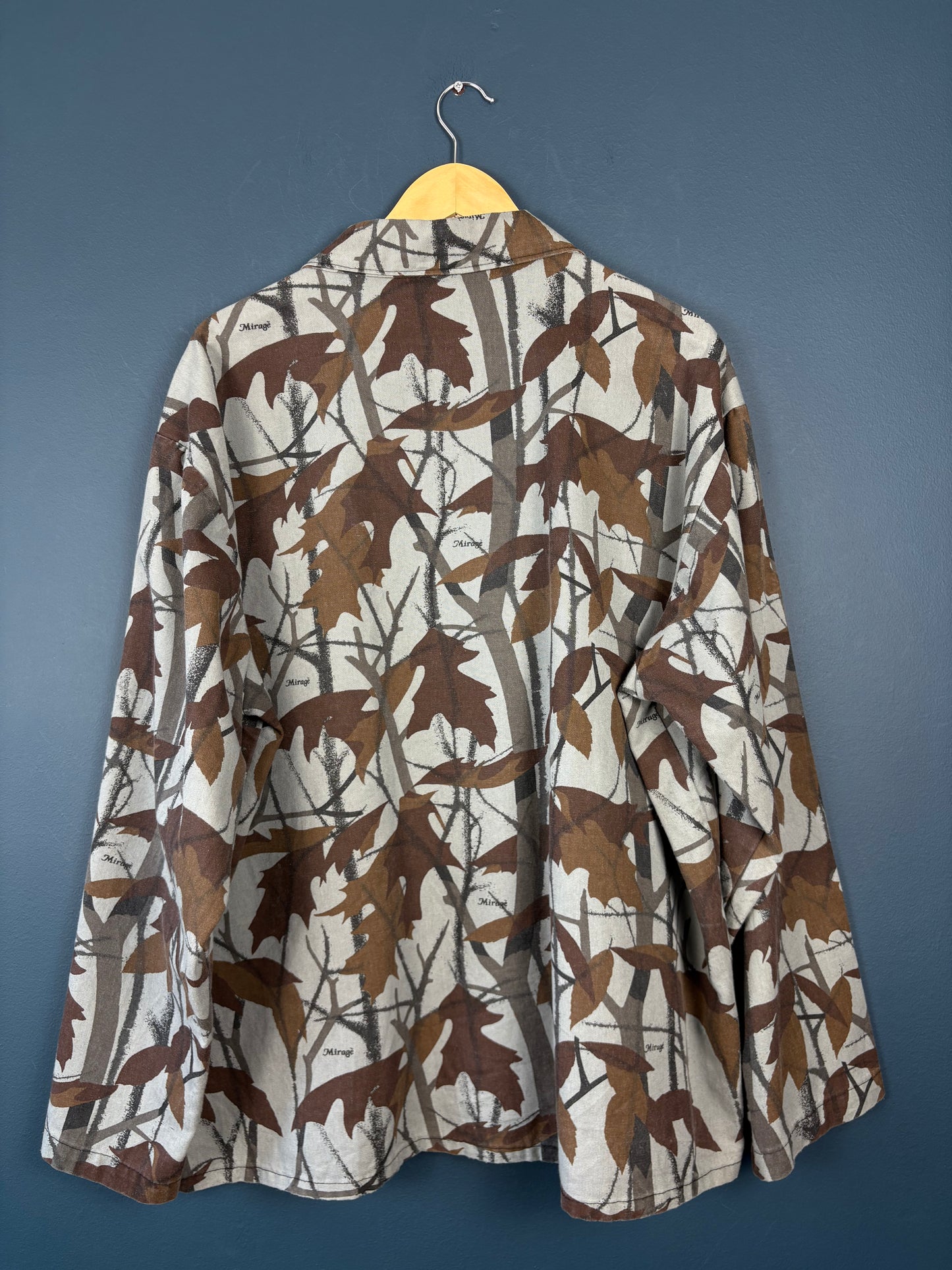 Vintage 90s Ranger RealTree Grey Leaf Chore Jacket (XL)
