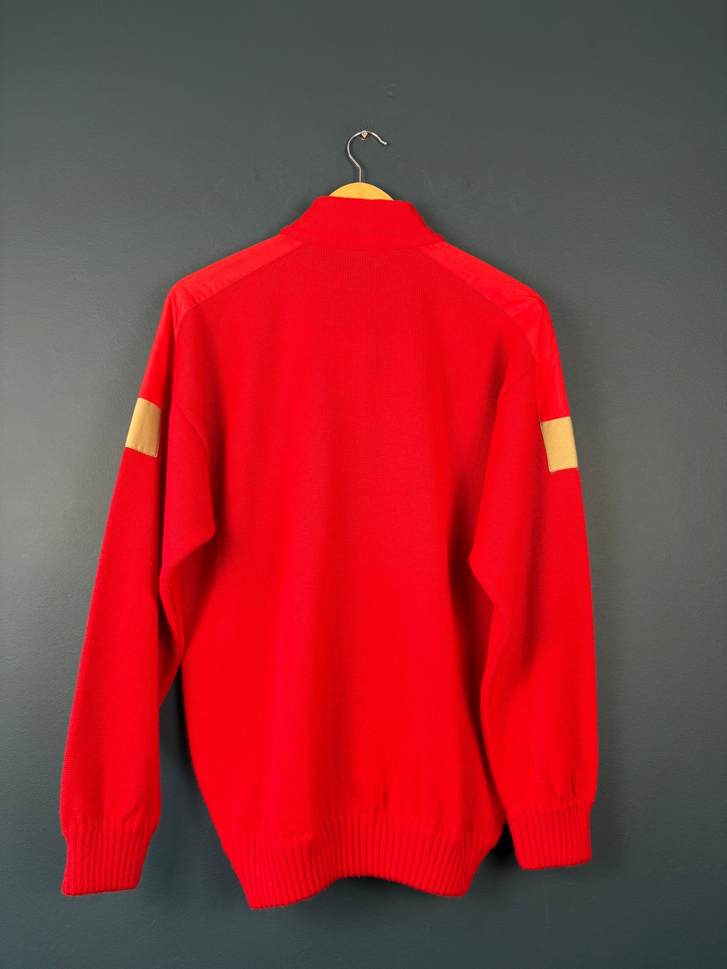 Vintage 90s US Navy Knitted Zip Up Jacket (M)