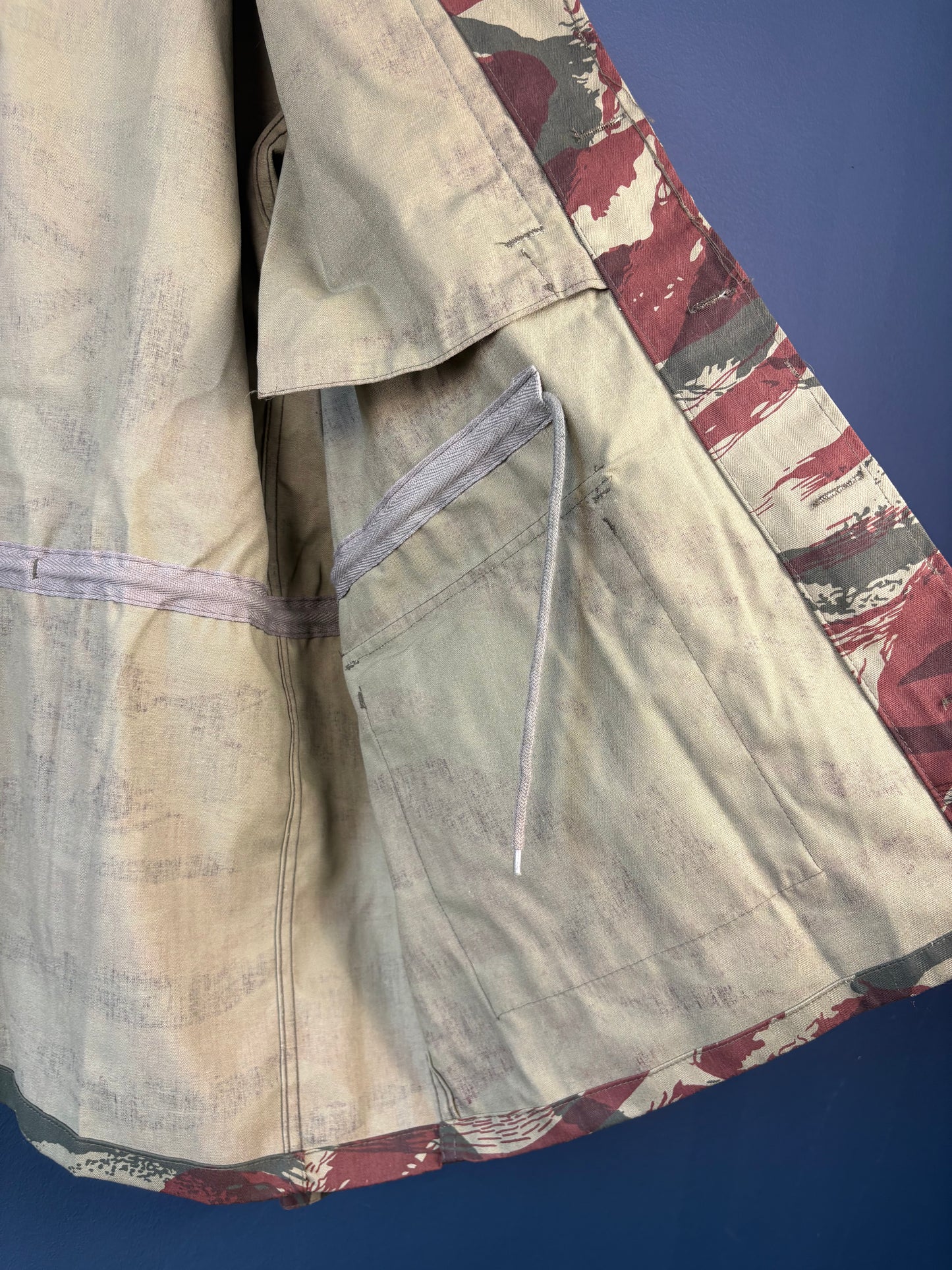 Vintage 90s French Army Lizard Camouflage Field Jacket (XL)