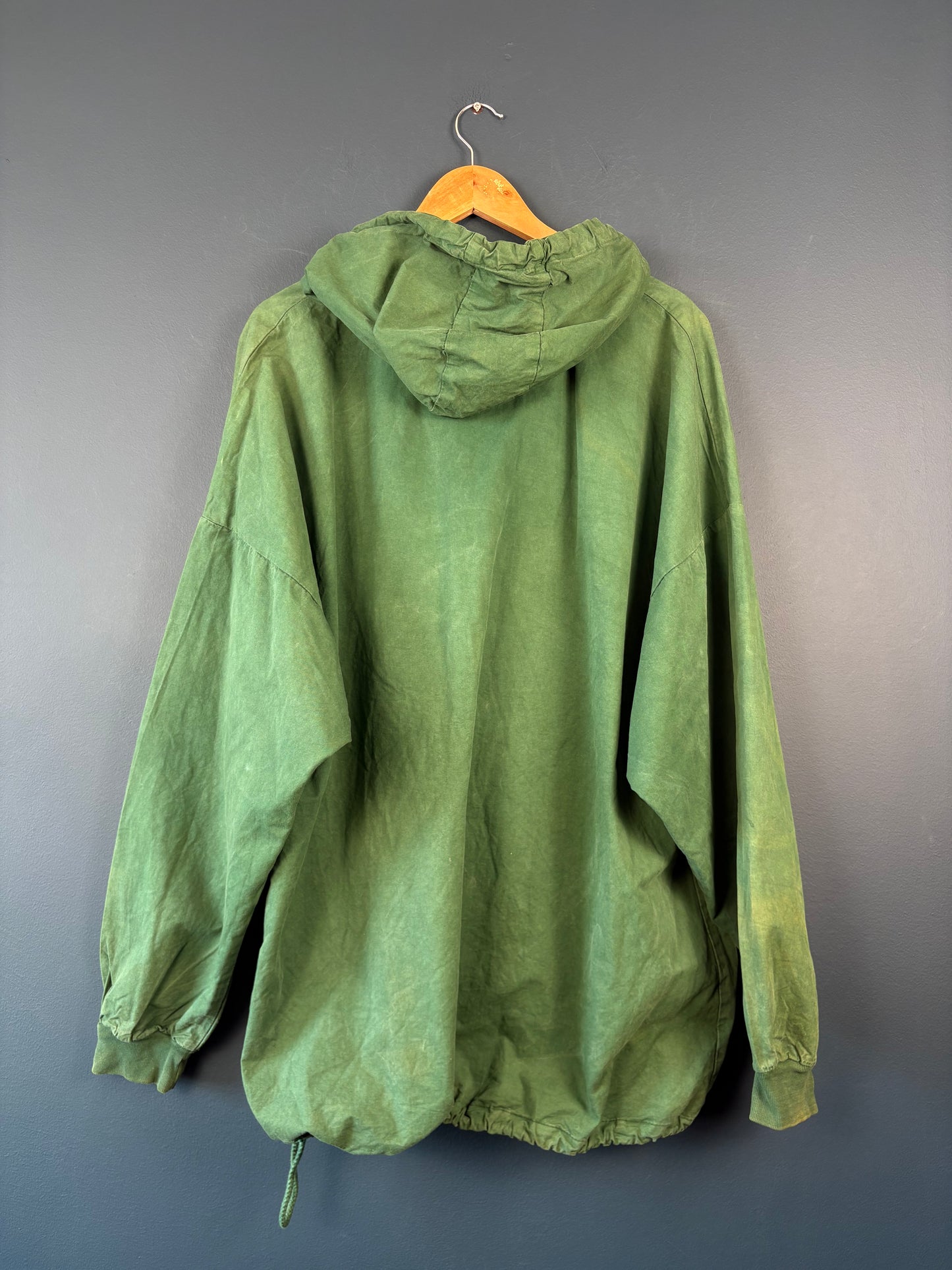Vintage 80s European Green Pullover Smock Jacket (XL)