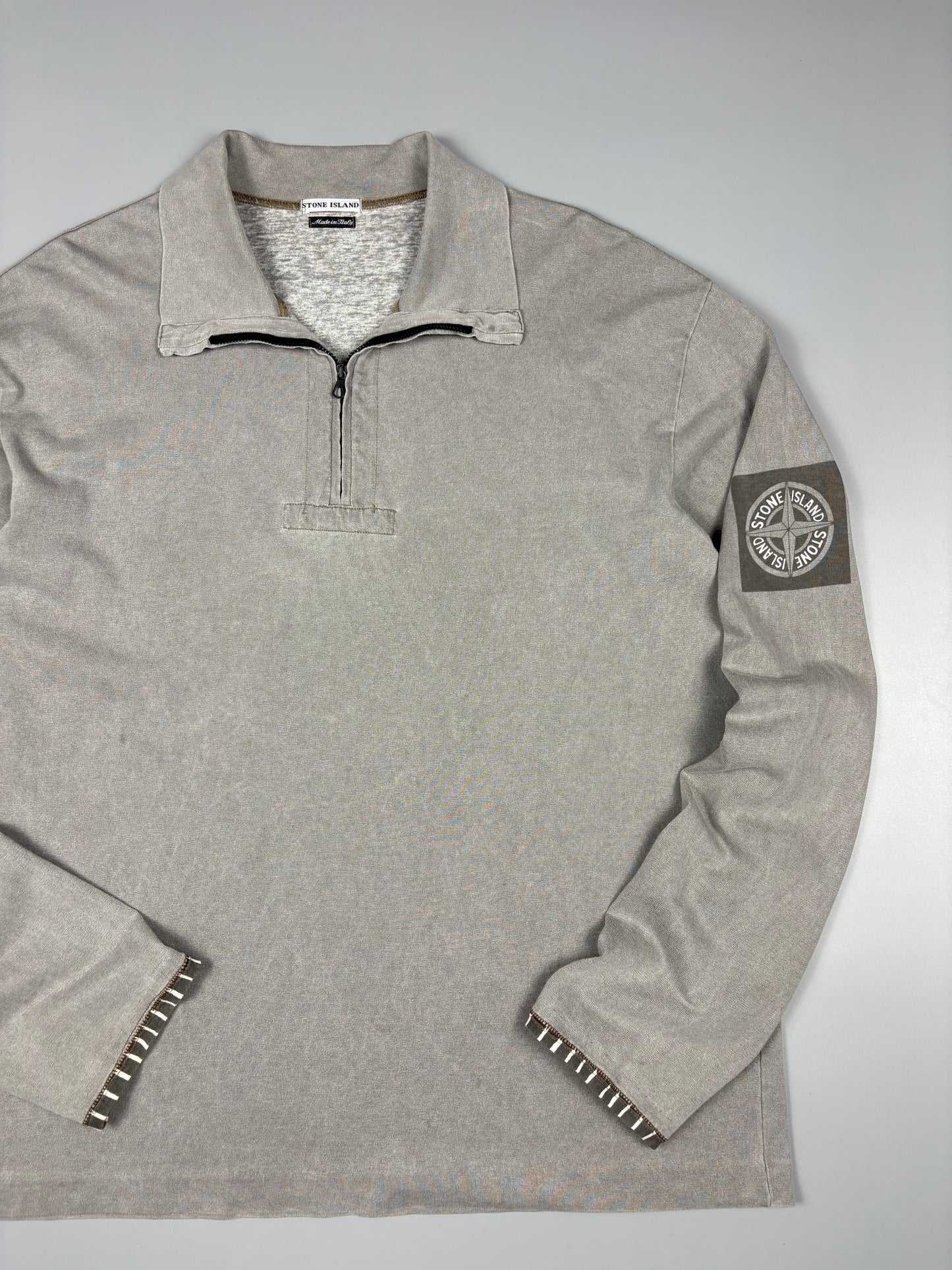 Stone Island 2002 Compass Quarter Zip Pullover (XL)