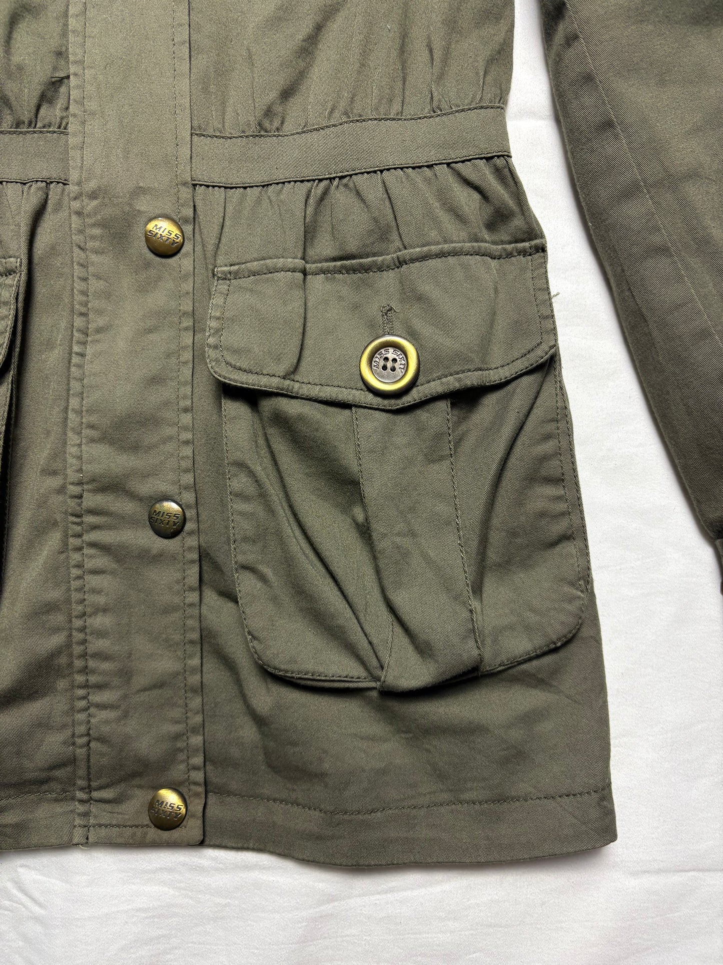 Miss Sixty 2000s Olive Green Over Coat (women's XS)