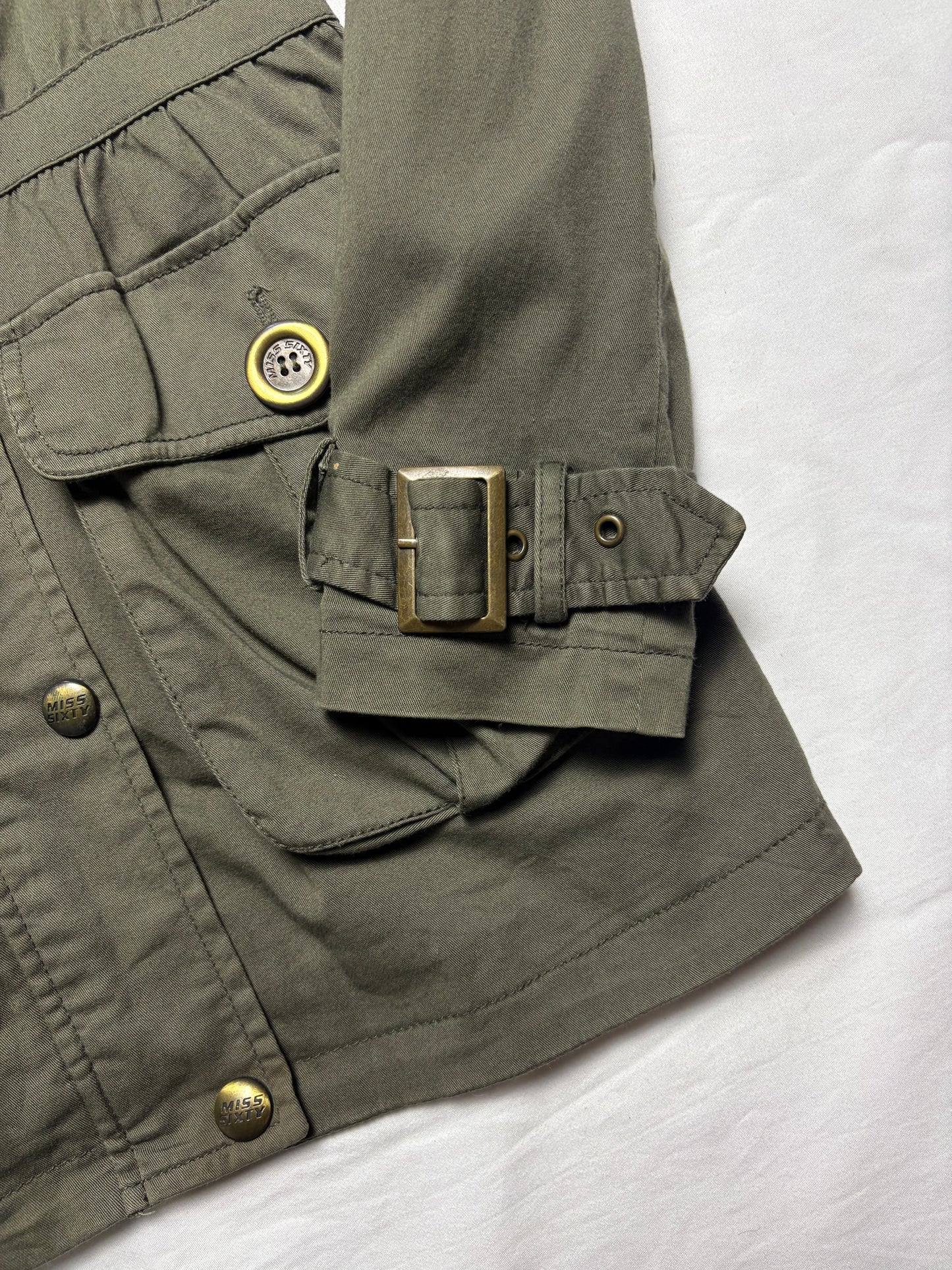 Miss Sixty 2000s Olive Green Over Coat (women's XS)