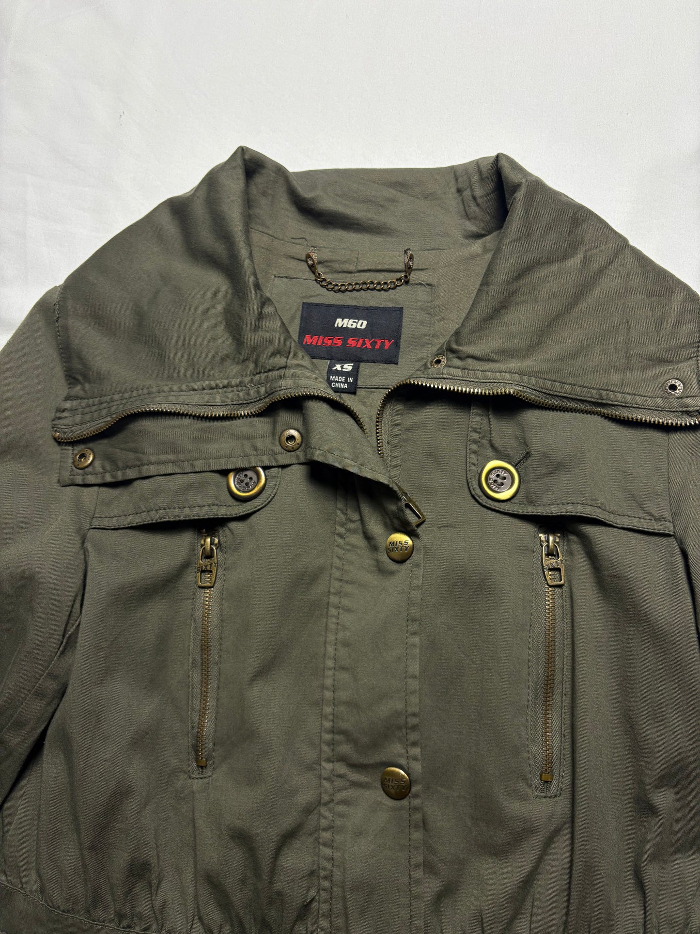 Miss Sixty 2000s Olive Green Over Coat (women's XS)
