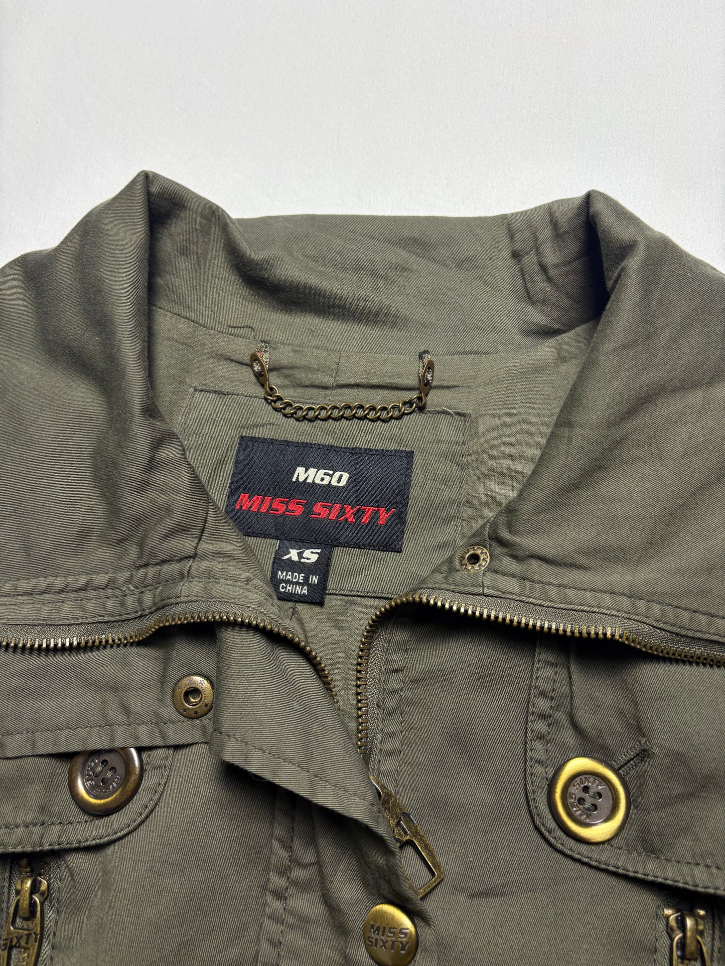 Miss Sixty 2000s Olive Green Over Coat (women's XS)