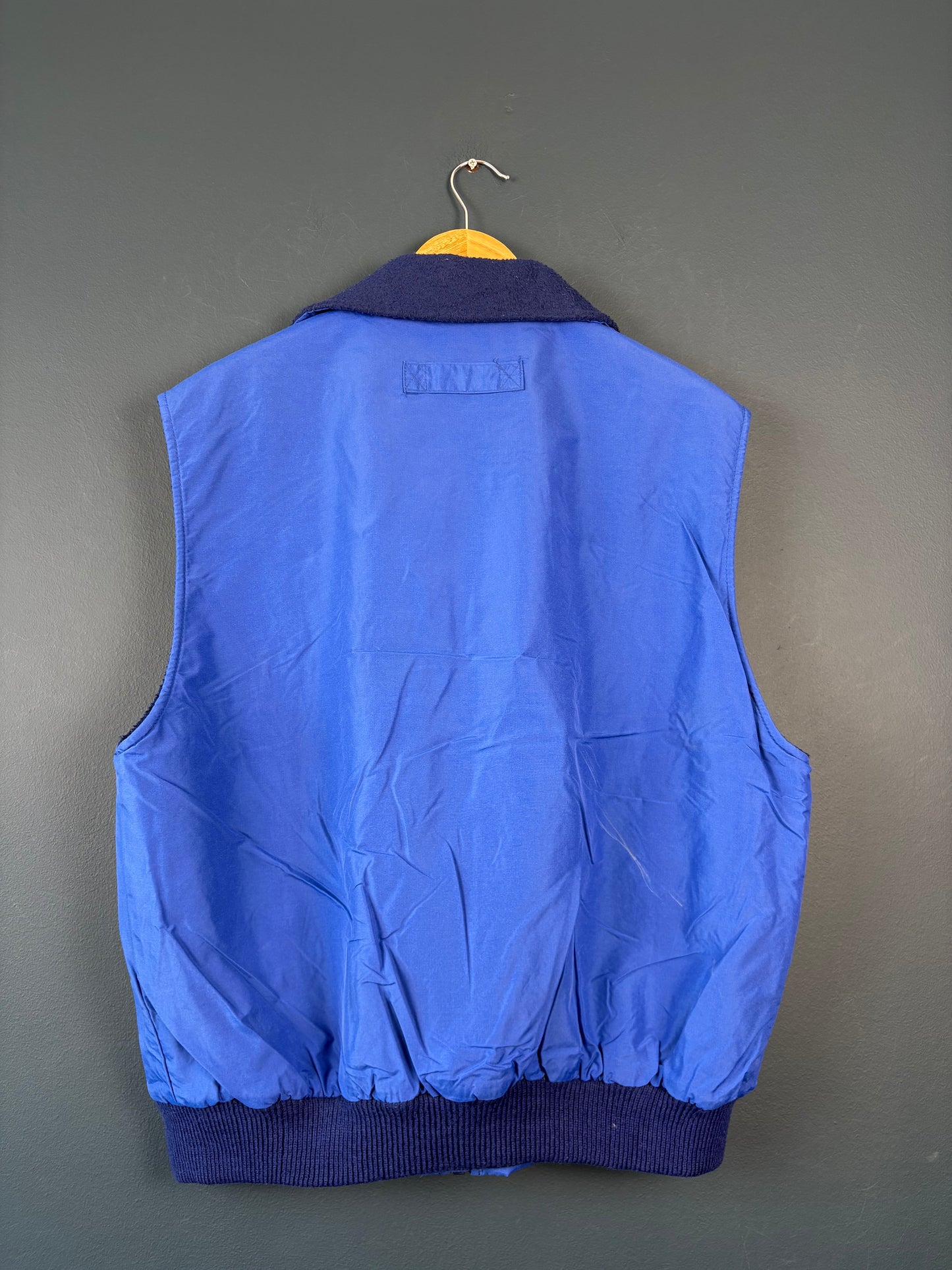 Vintage 90s Osh Kosh Fleece Lined Blue Bodywarmer (M)