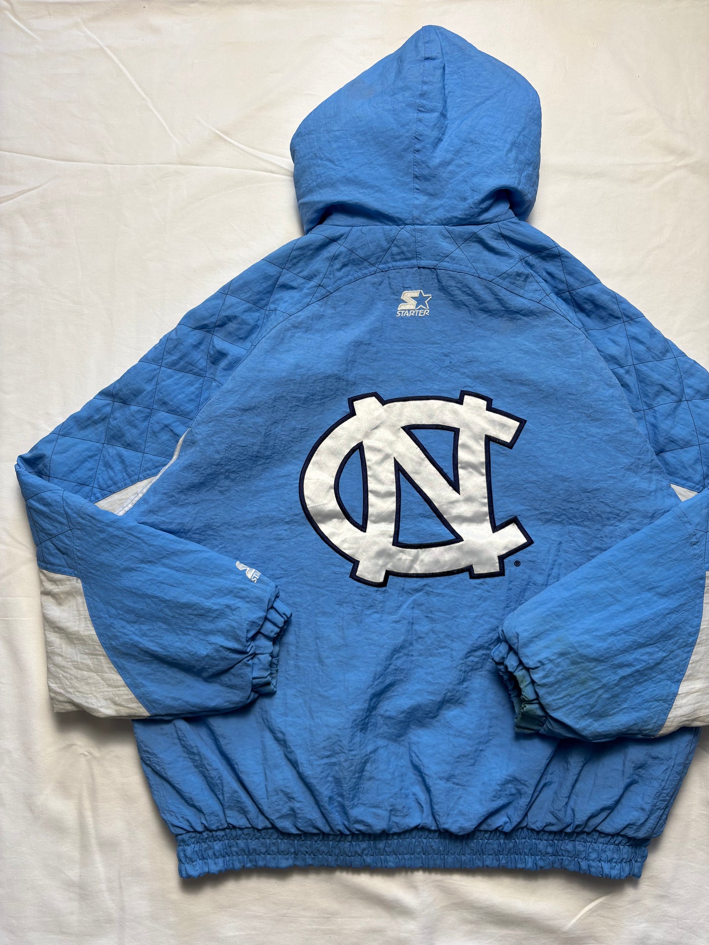 Starter North Carolina 90s Football Quilted Jacket (L)