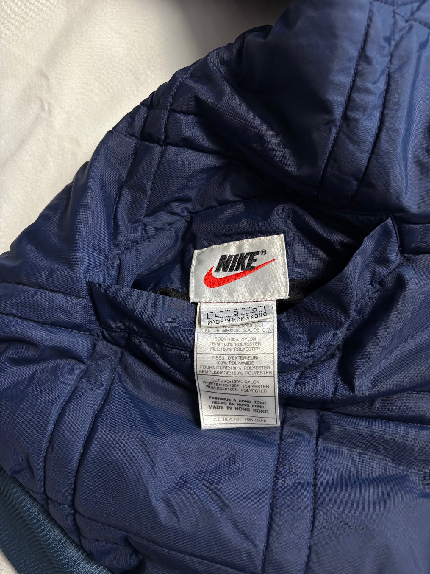 Nike Reversible 90s Diamond Stitch Bomber Jacket (L)