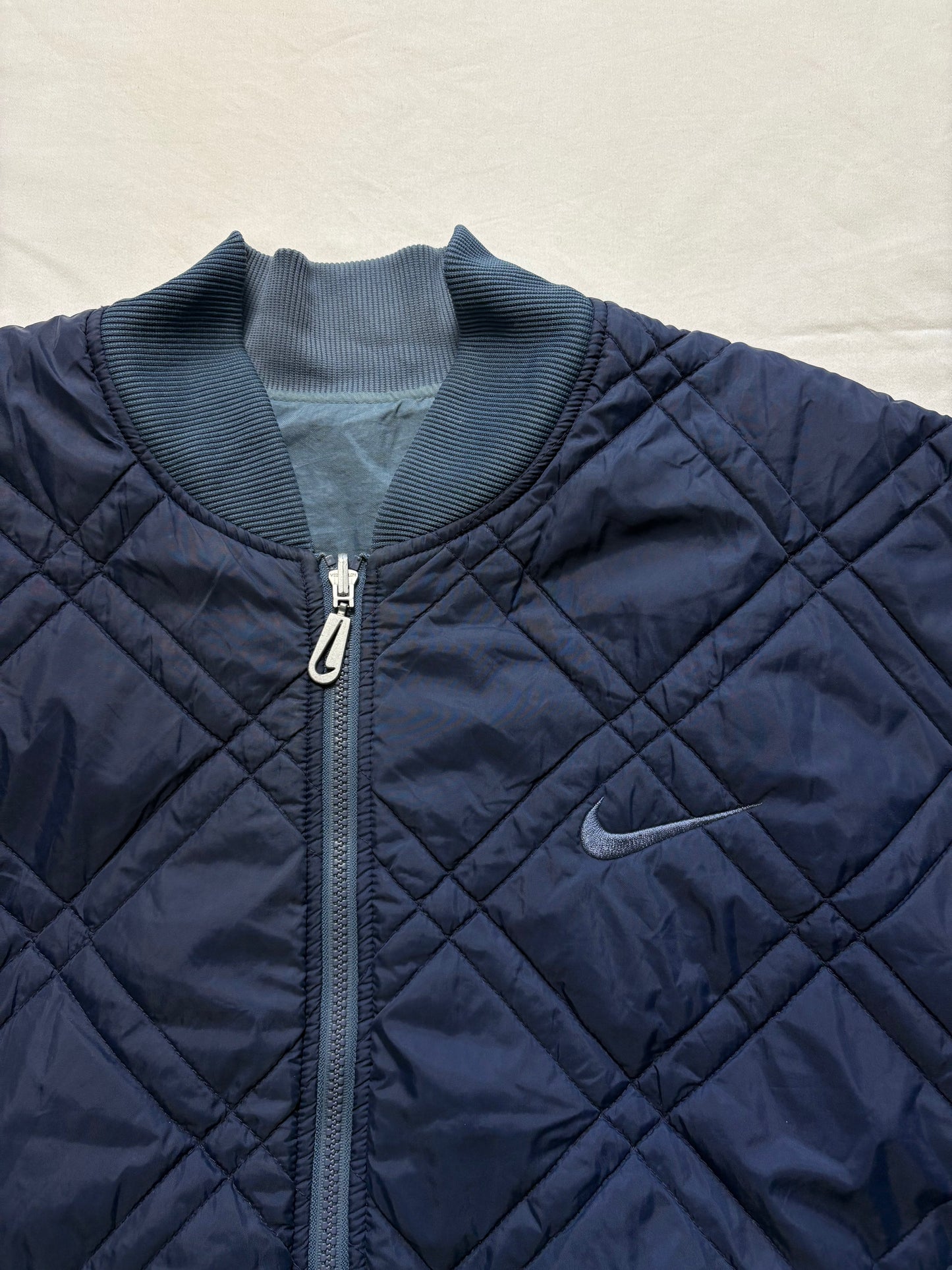 Nike Reversible 90s Diamond Stitch Bomber Jacket (L)