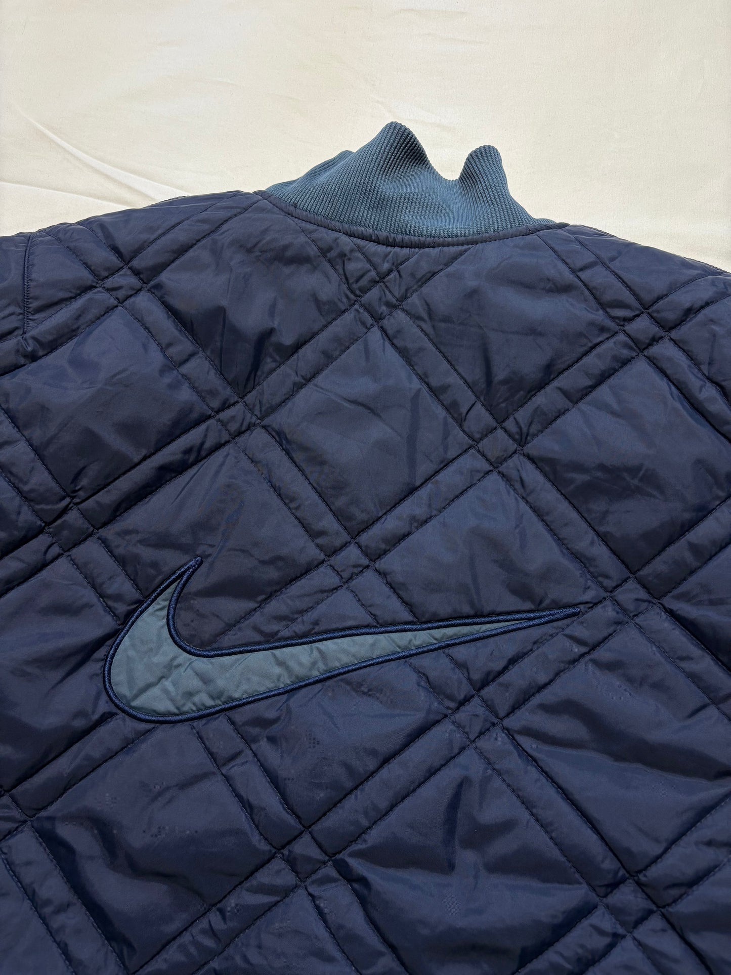 Nike Reversible 90s Diamond Stitch Bomber Jacket (L)