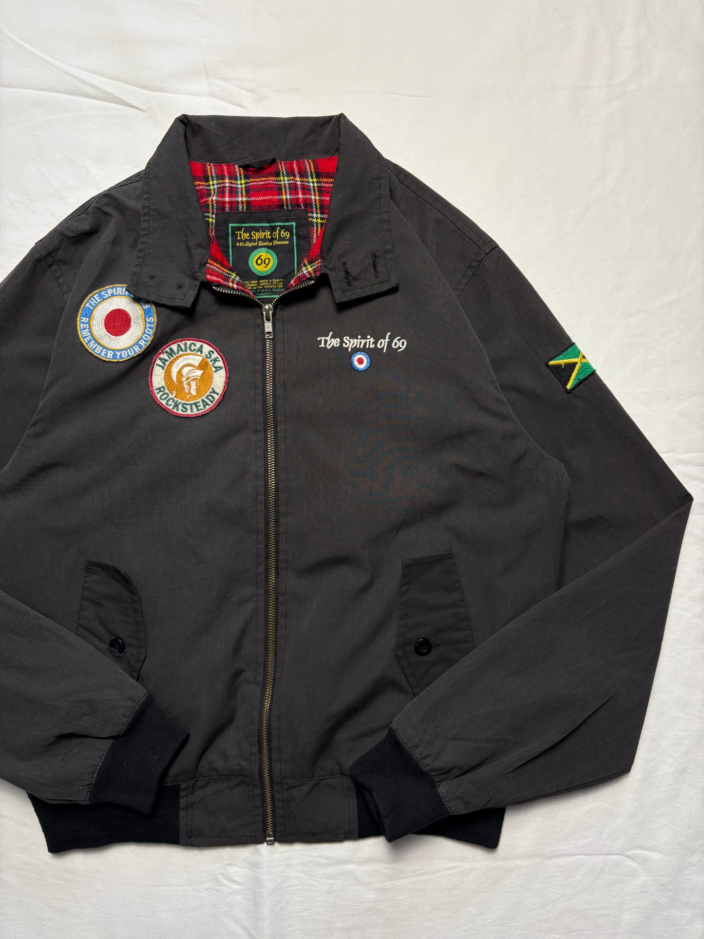 Spirit of '69 Ska Plaid Lined Harrington Jacket (M)